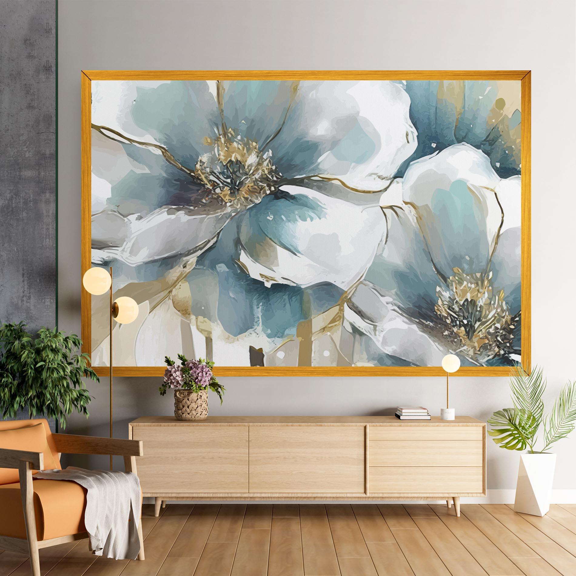 Leinwandbild Flower Mix Art mockup 9