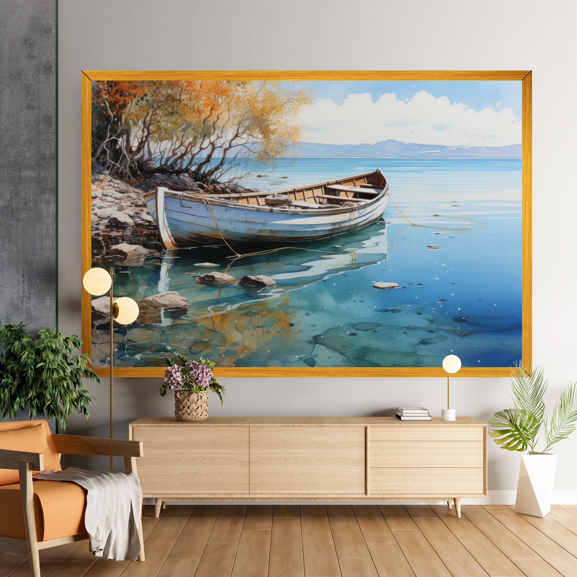 Leinwandbild Sailing Boat mockup 9
