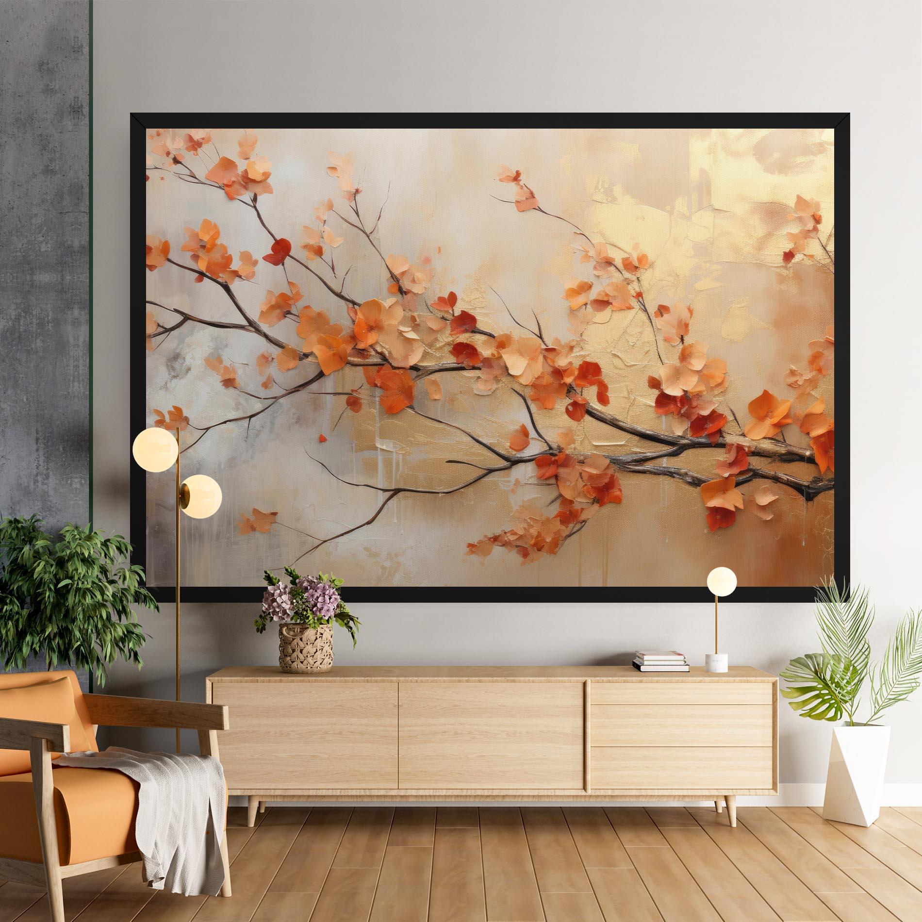 Leinwandbild Autumn Nature Art mockup 9