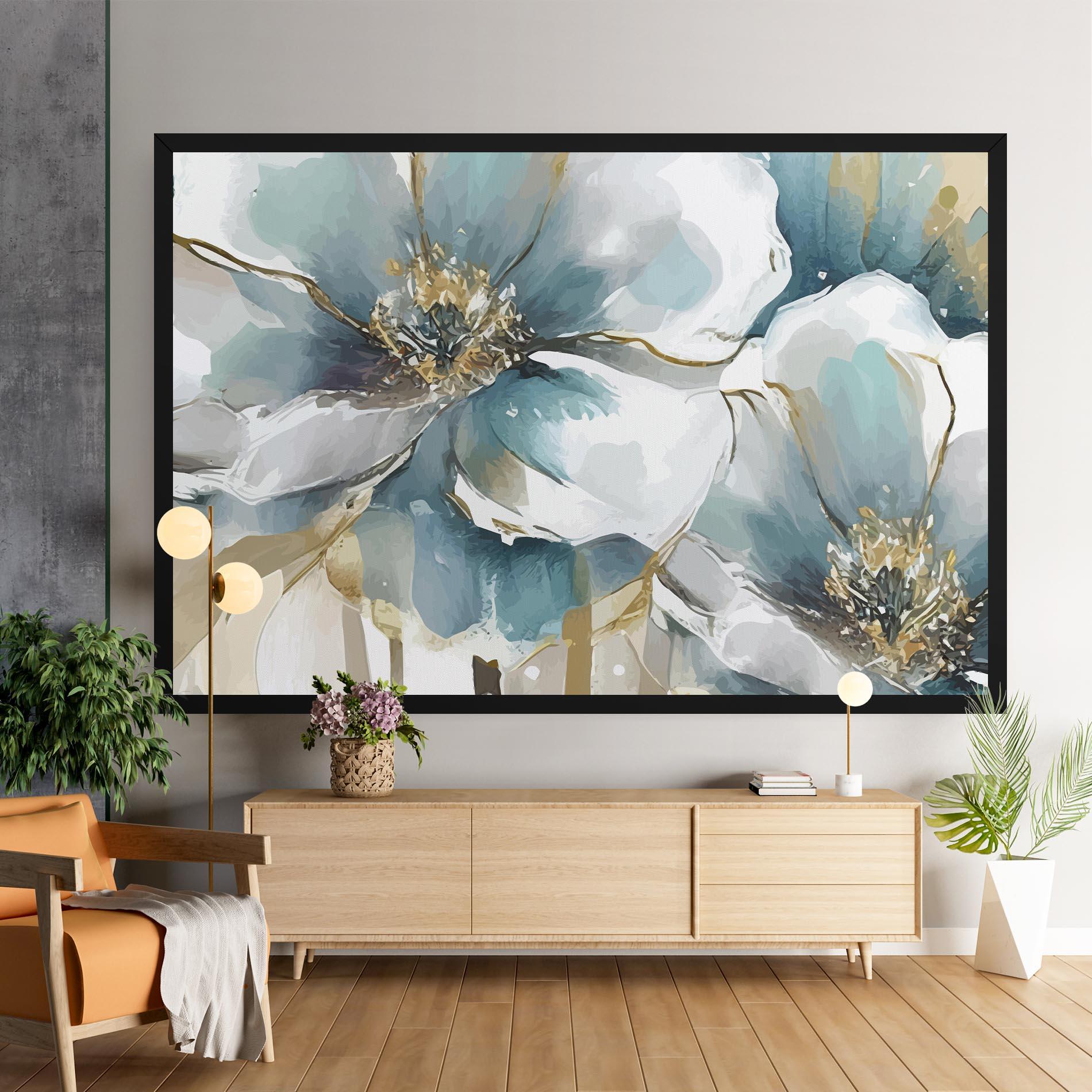 Leinwandbild Flower Mix Art mockup 9