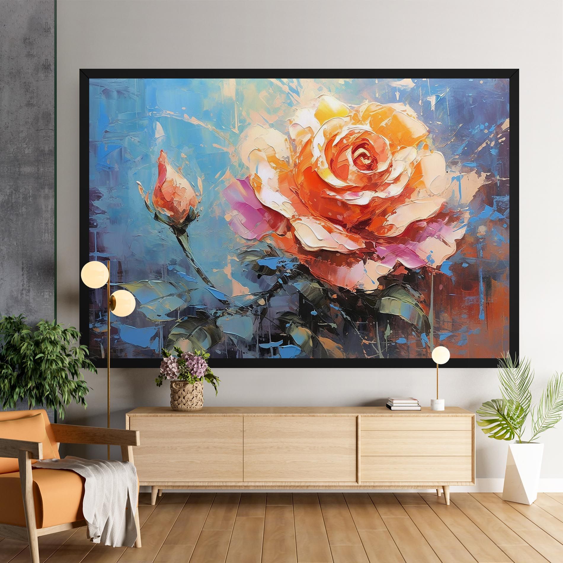 Pretty Pink Rose Art mockup 9