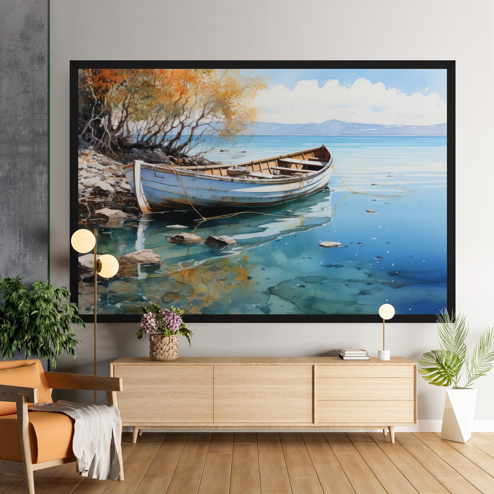 Leinwandbild Sailing Boat mockup 9