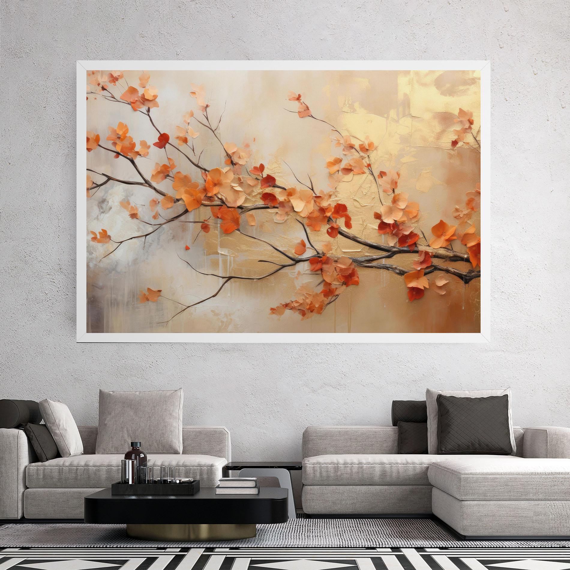Leinwandbild Autumn Nature Art mockup 2