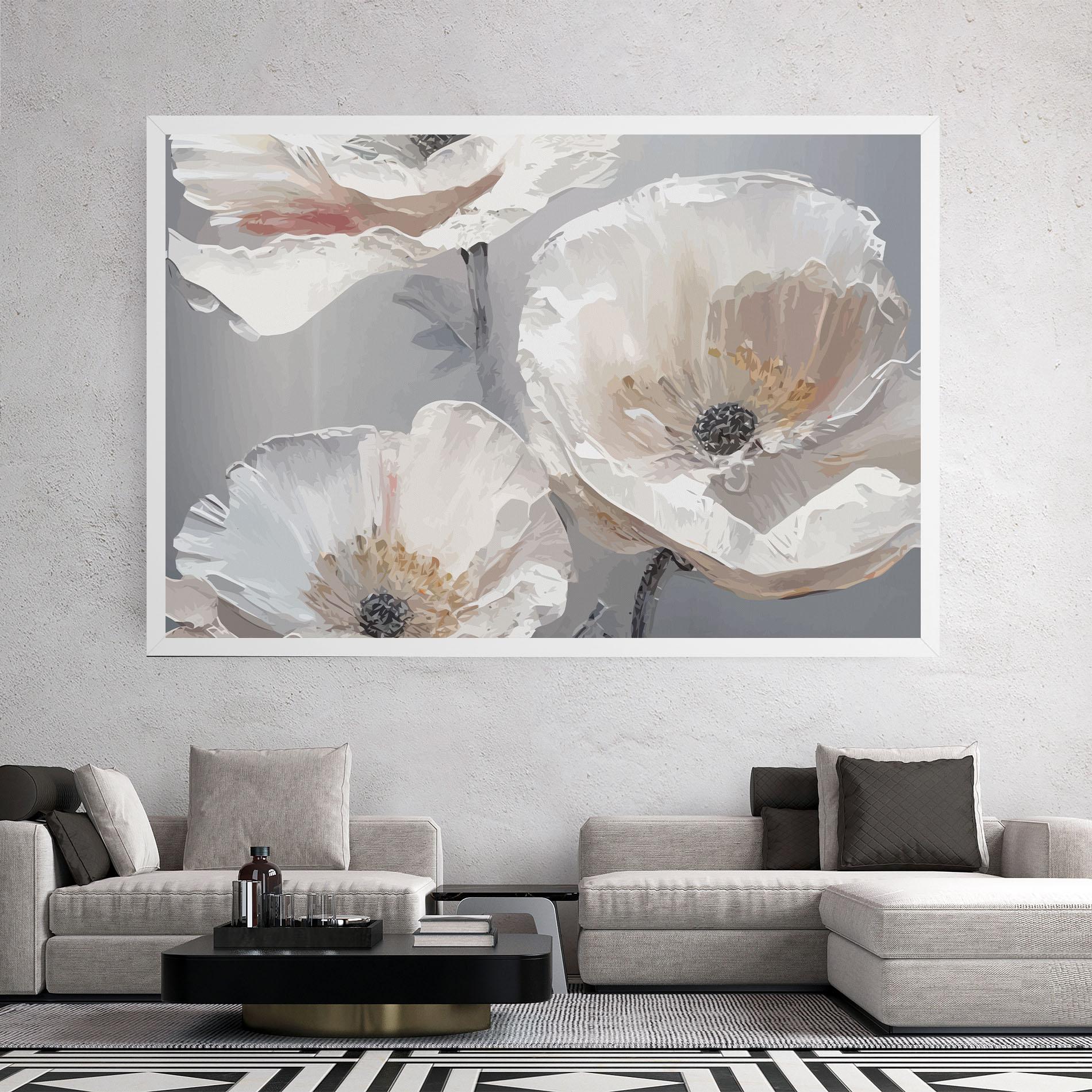 Leinwandbild Cream Mix Flower mockup 2