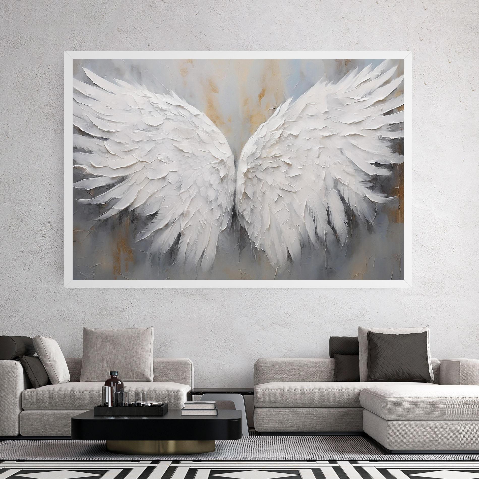 Leinwandbild Pretty Angel Wings mockup 2