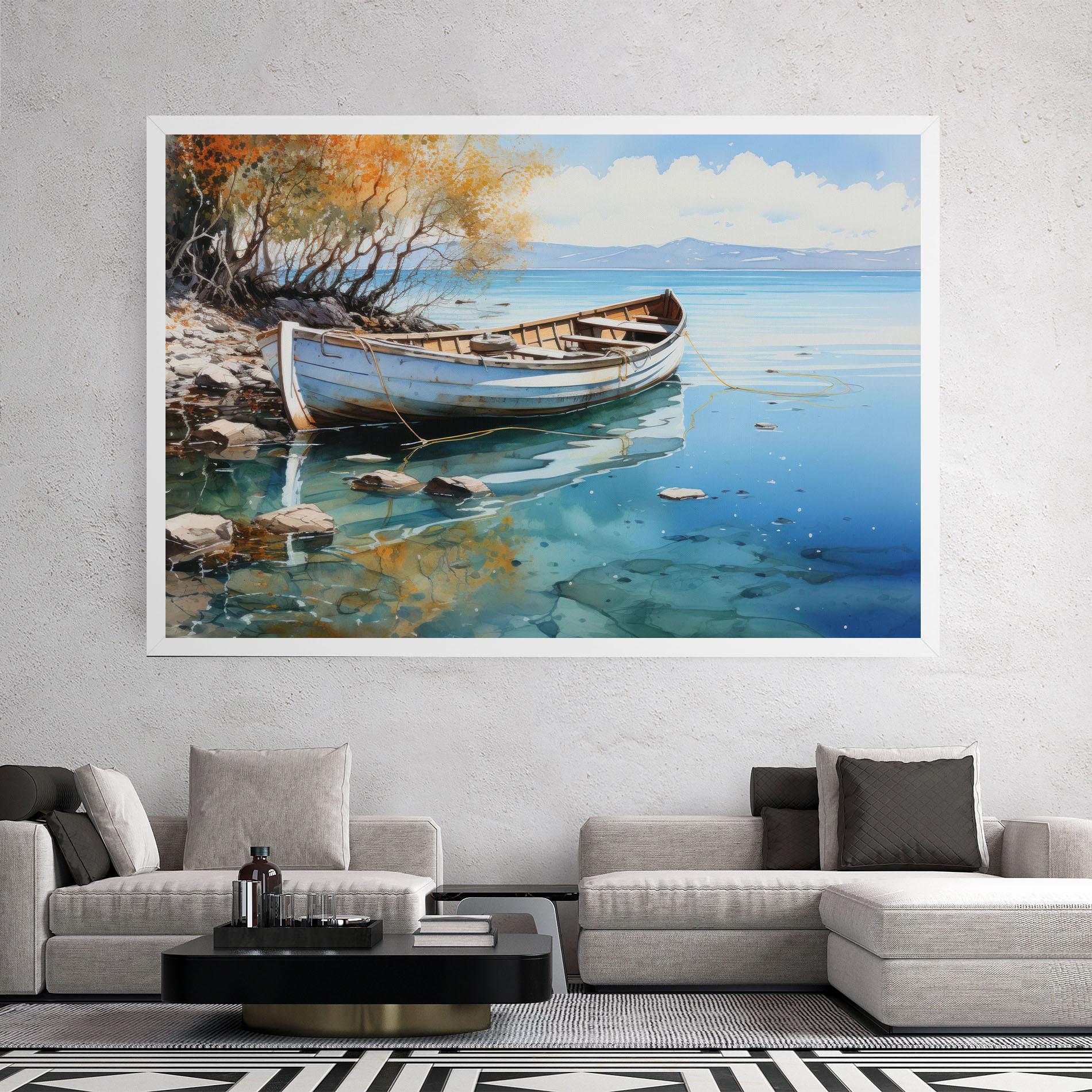 Leinwandbild Sailing Boat mockup 2