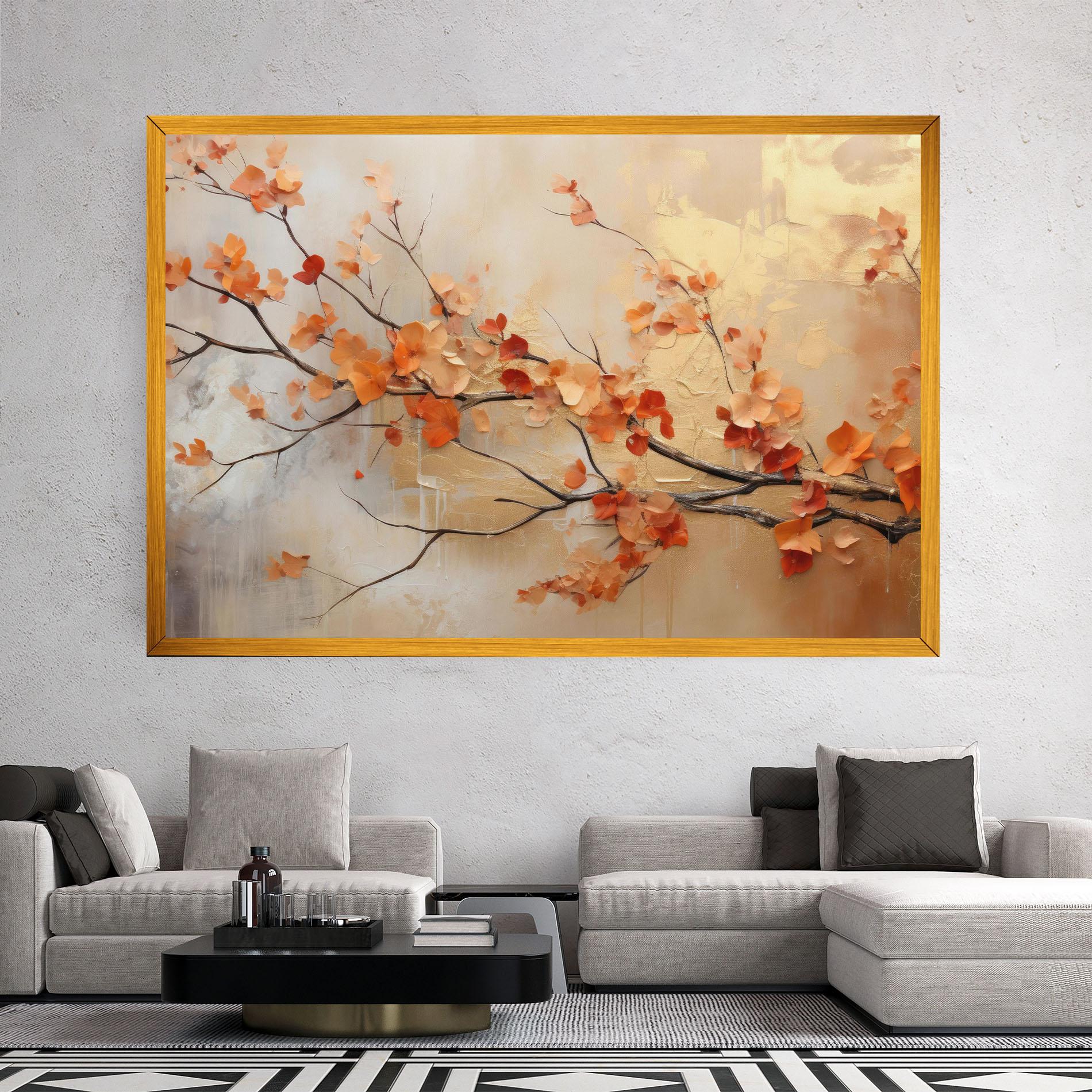 Leinwandbild Autumn Nature Art mockup 2