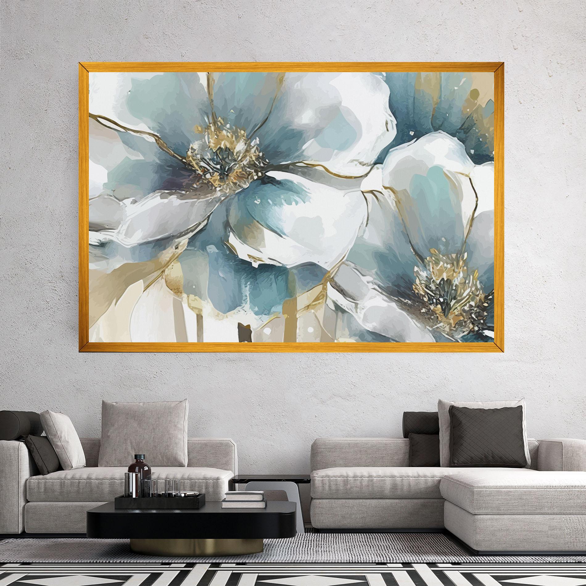 Leinwandbild Flower Mix Art mockup 2