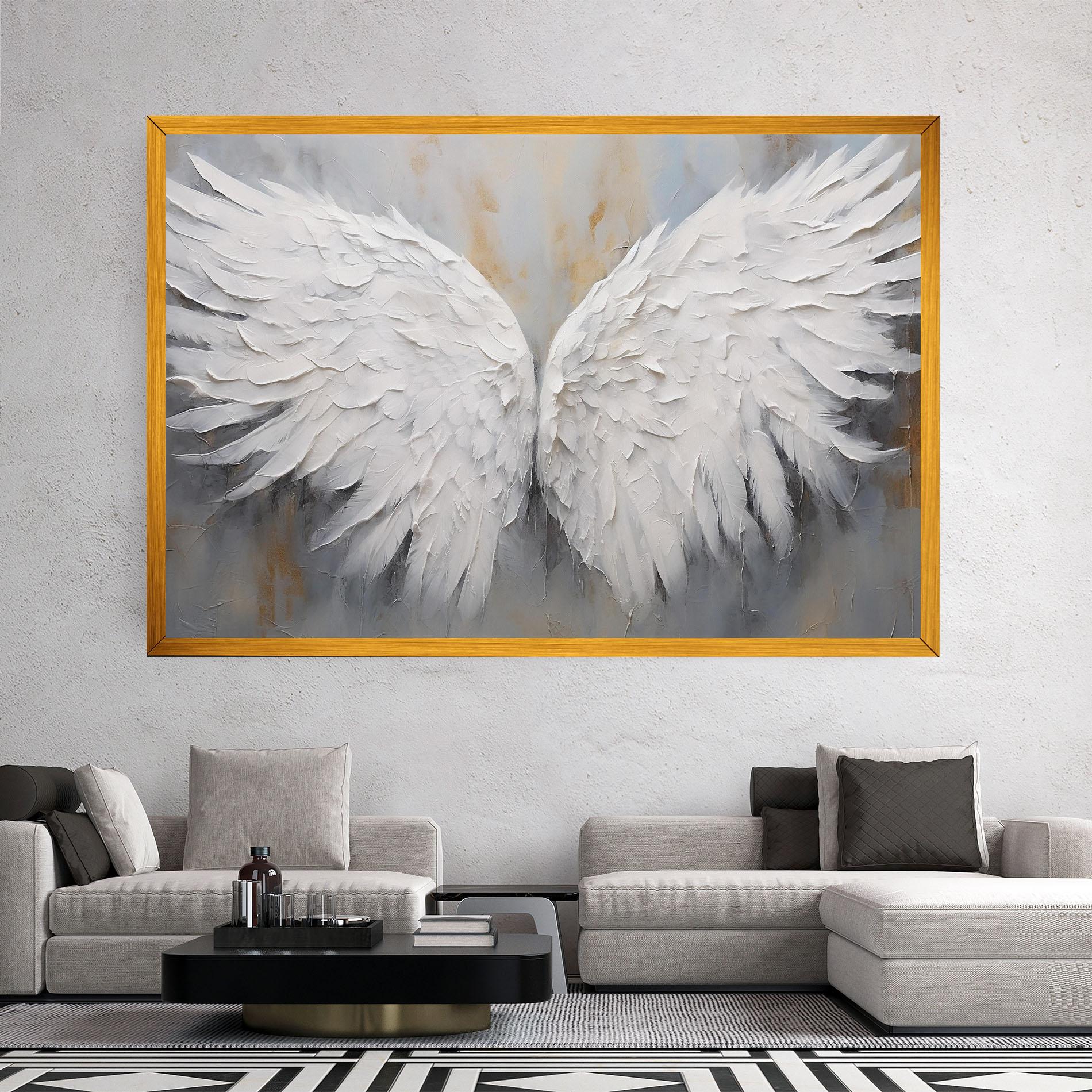 Leinwandbild Pretty Angel Wings mockup 2