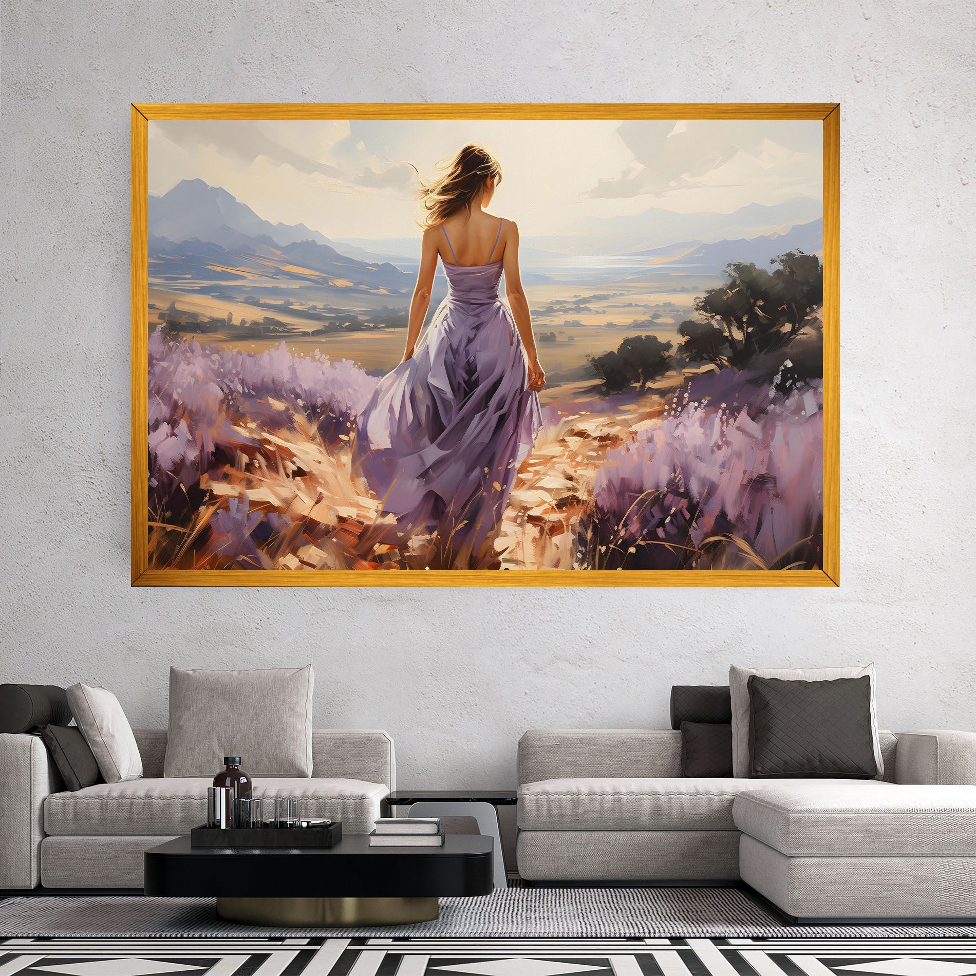 Purple Dress Woman mockup 2