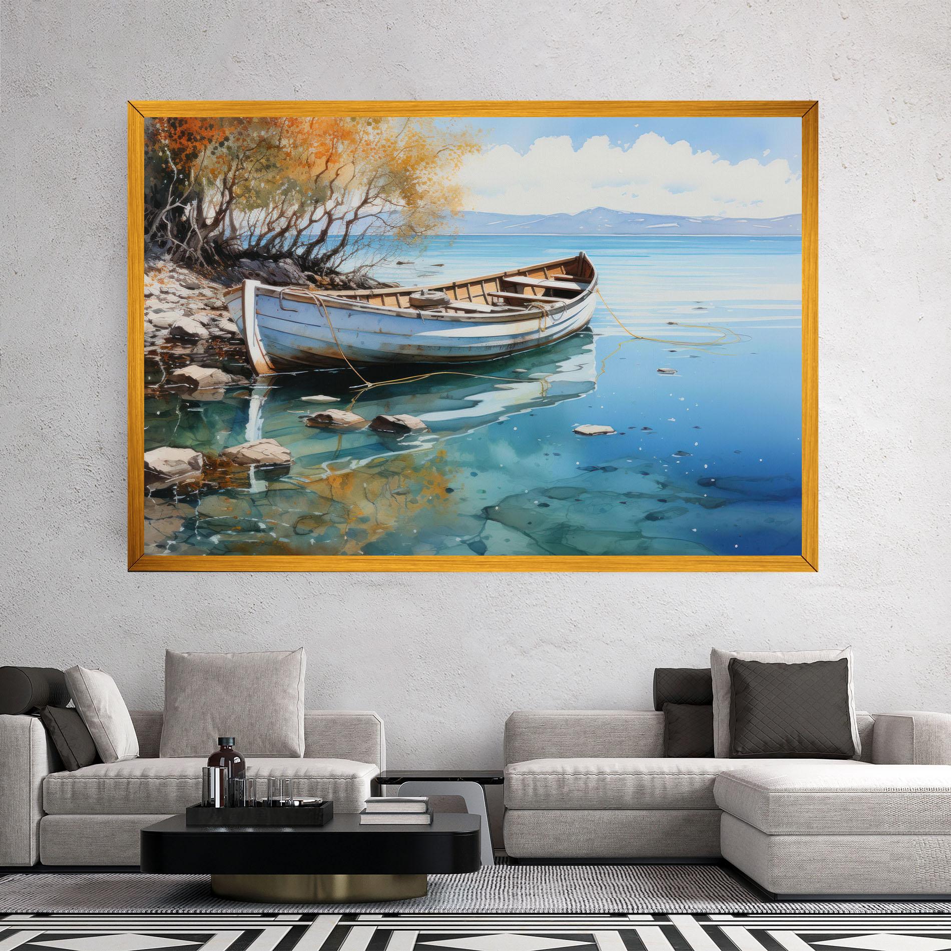 Leinwandbild Sailing Boat mockup 2