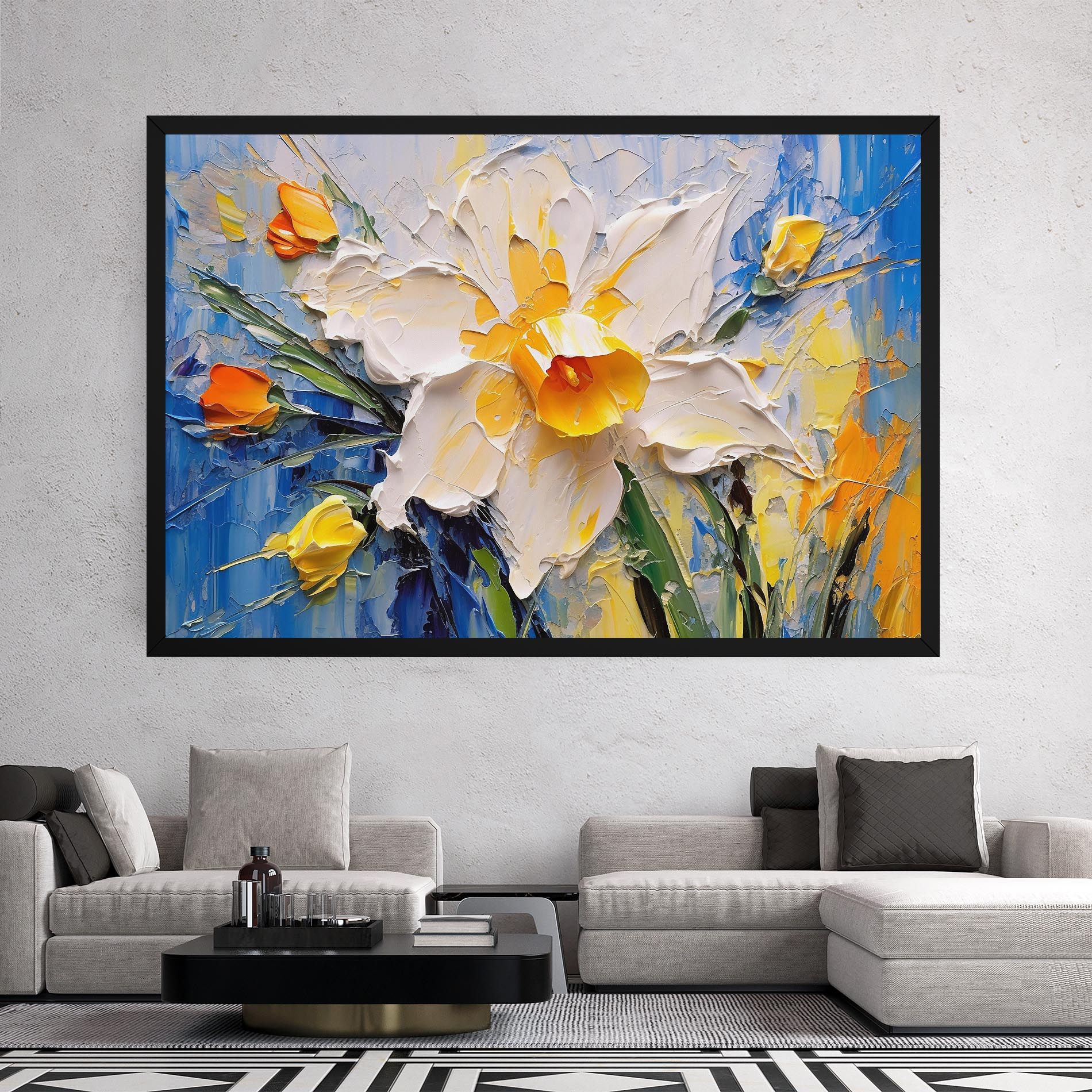 Abstract Flower Art mockup 2