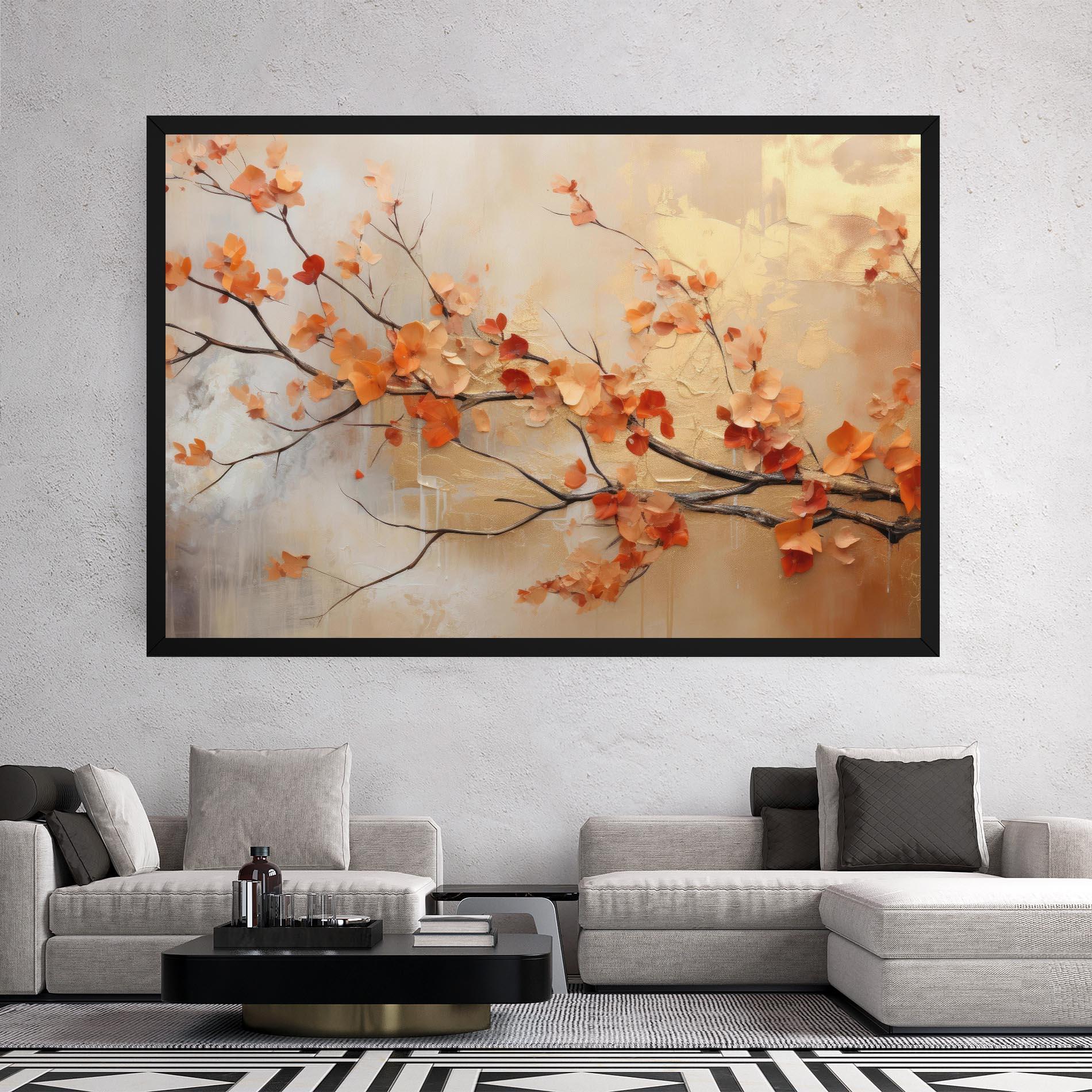 Leinwandbild Autumn Nature Art mockup 2