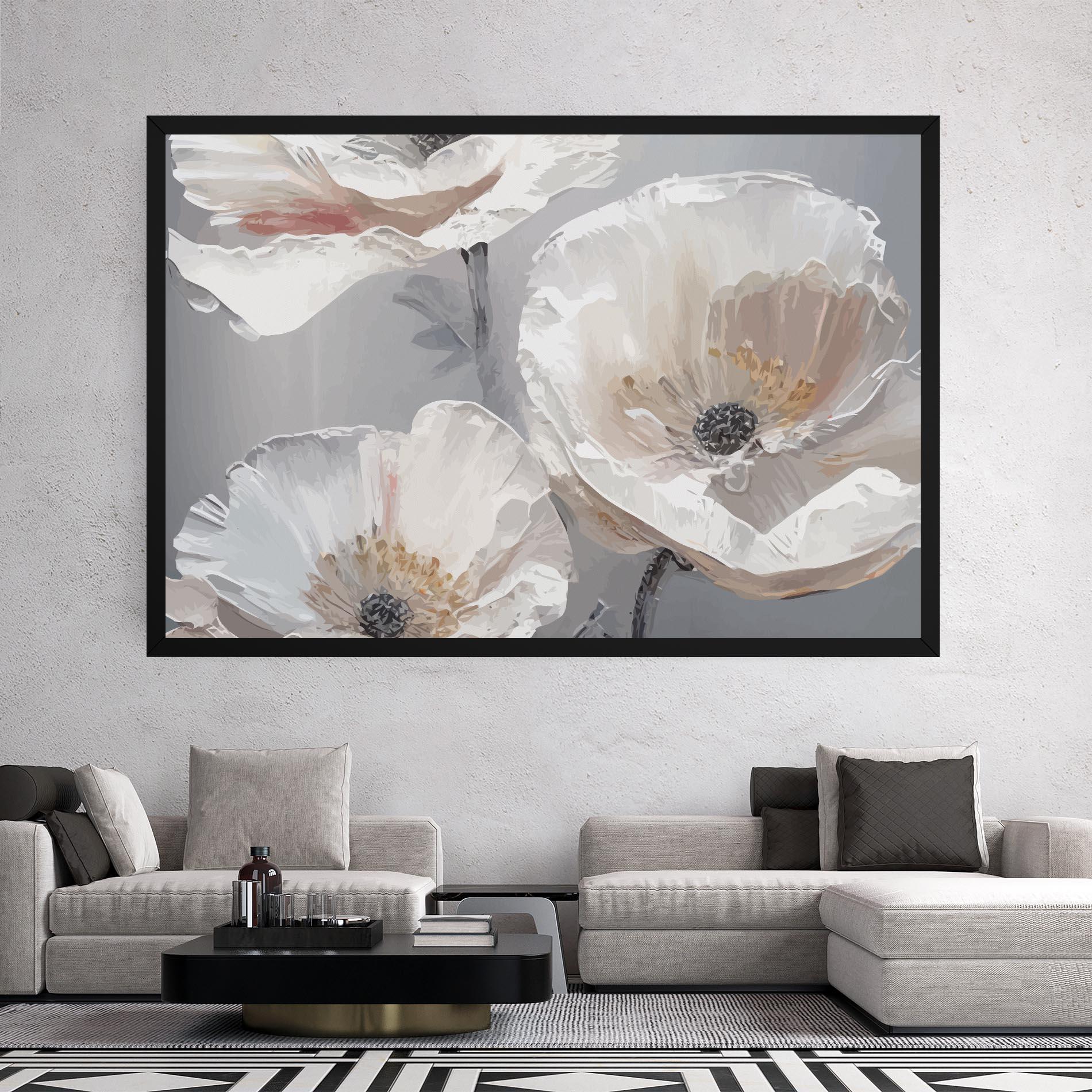 Leinwandbild Cream Mix Flower mockup 2