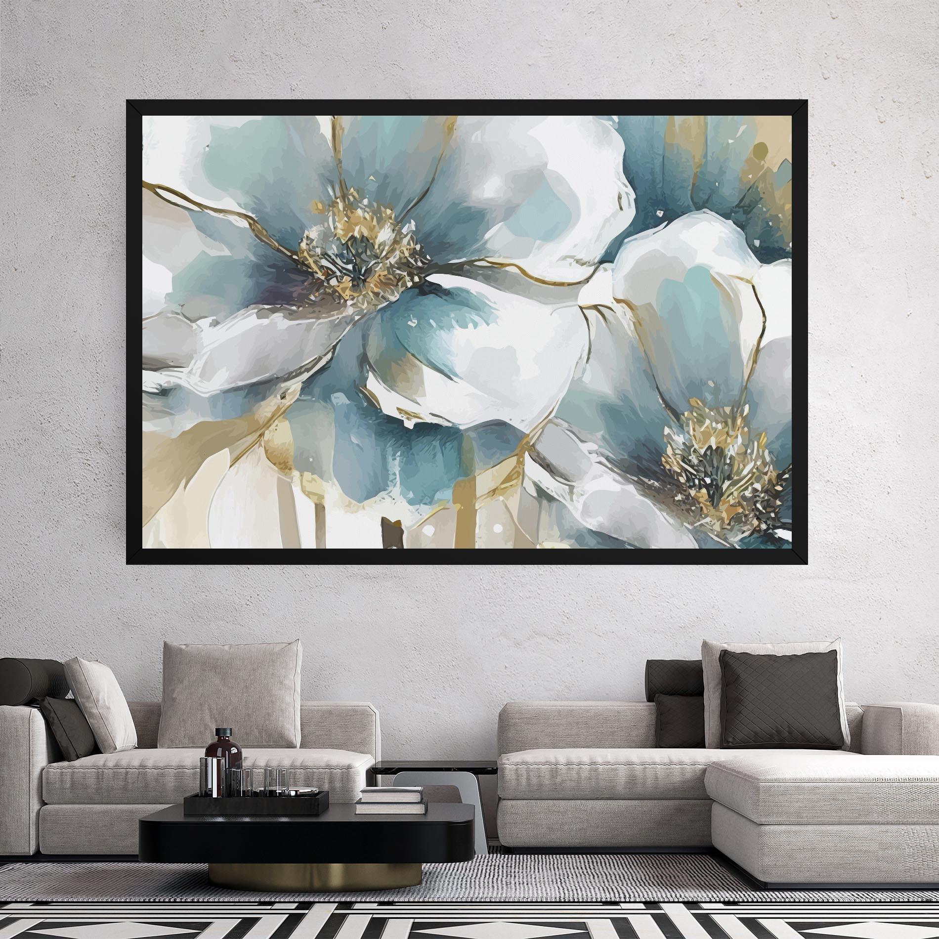 Leinwandbild Flower Mix Art mockup 2