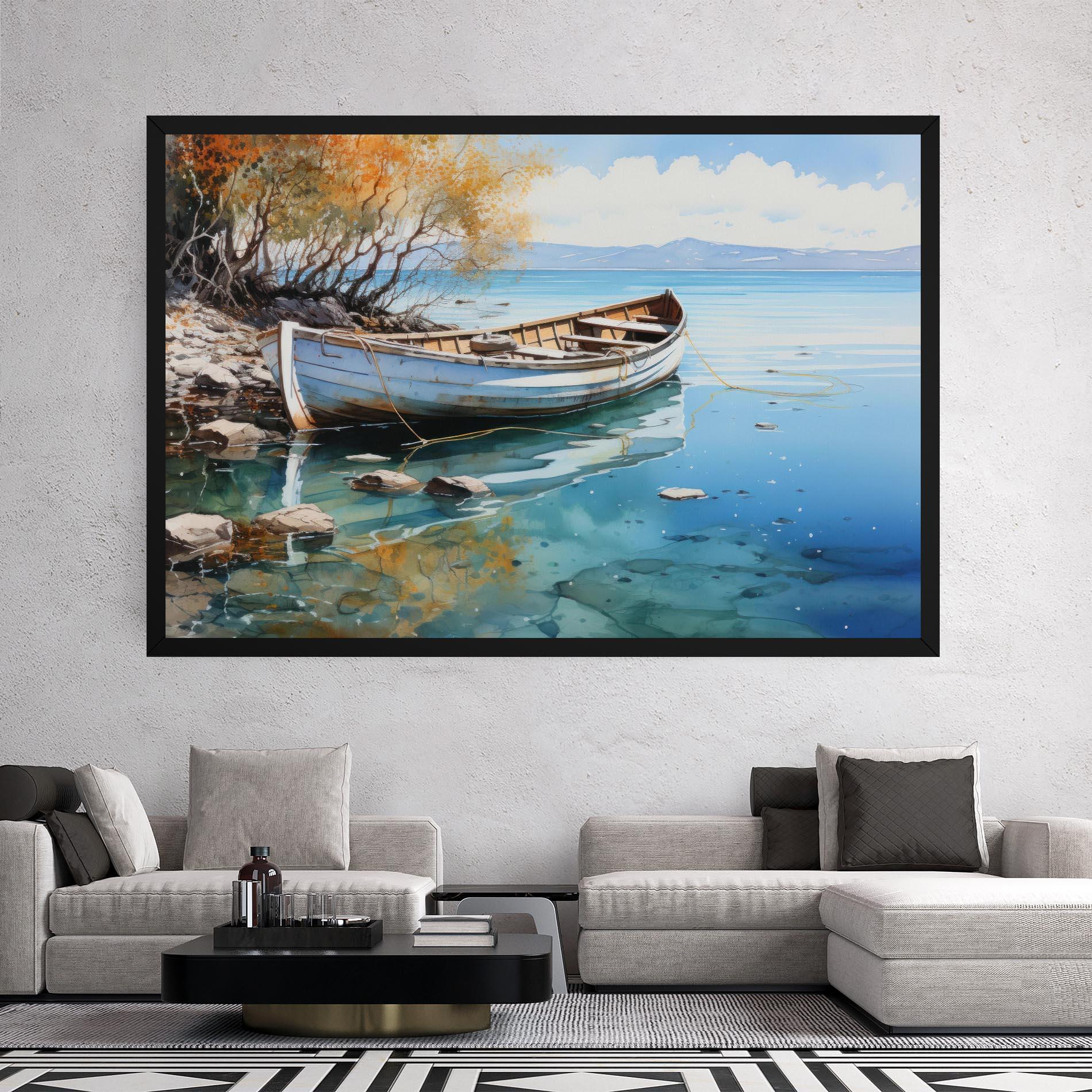 Leinwandbild Sailing Boat mockup 2