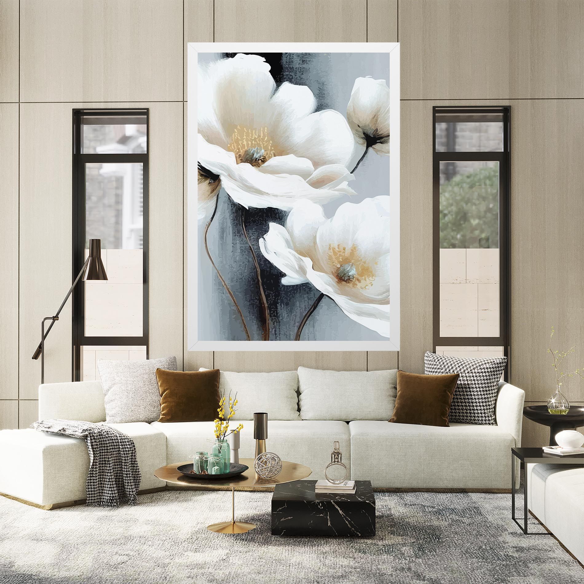 Paint Texture Flower mockup 2