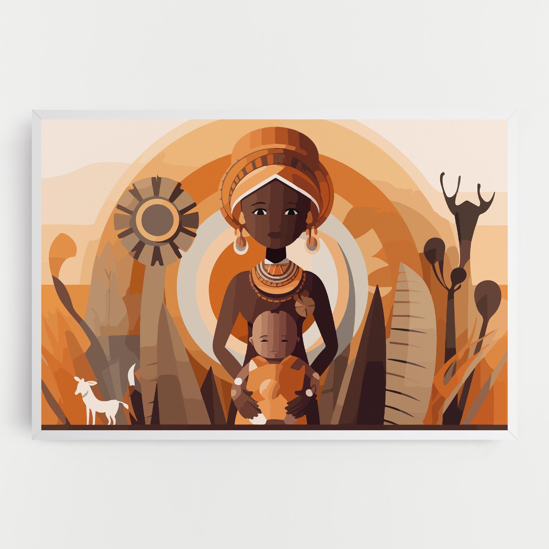 Leinwandbild African Baby mockup 0