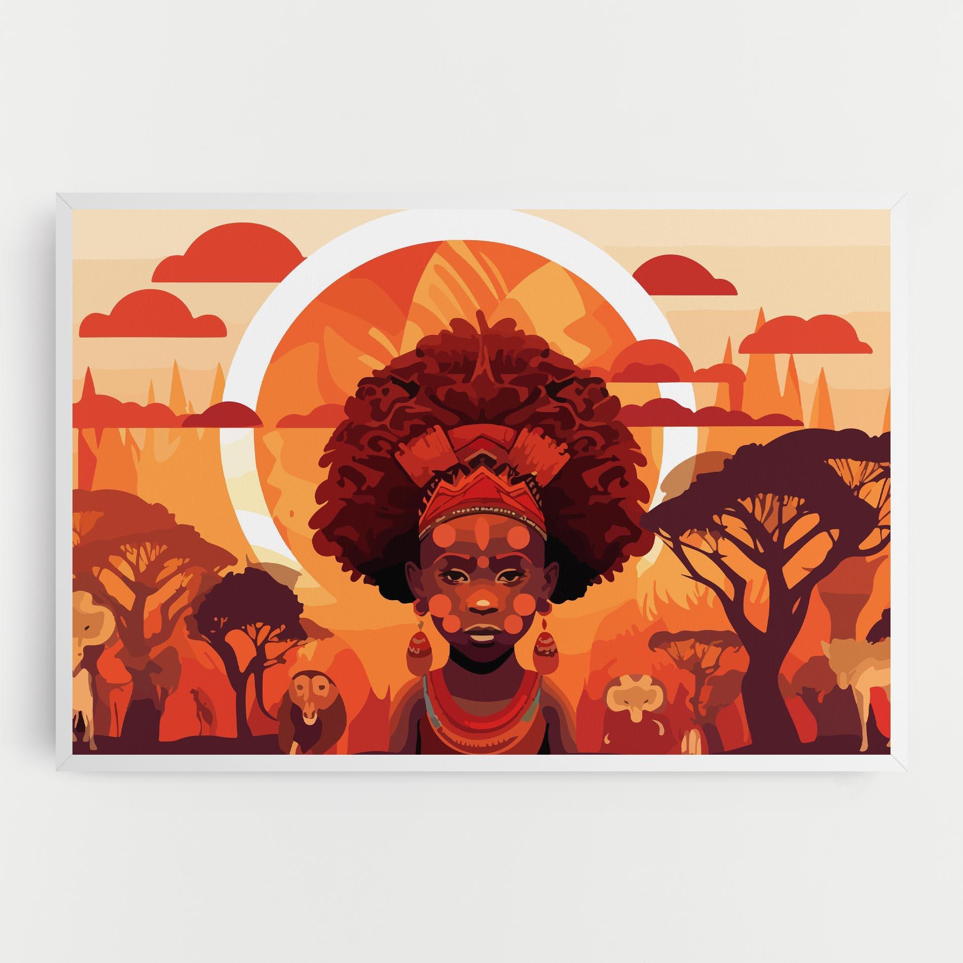 Leinwandbild African Chid mockup 0
