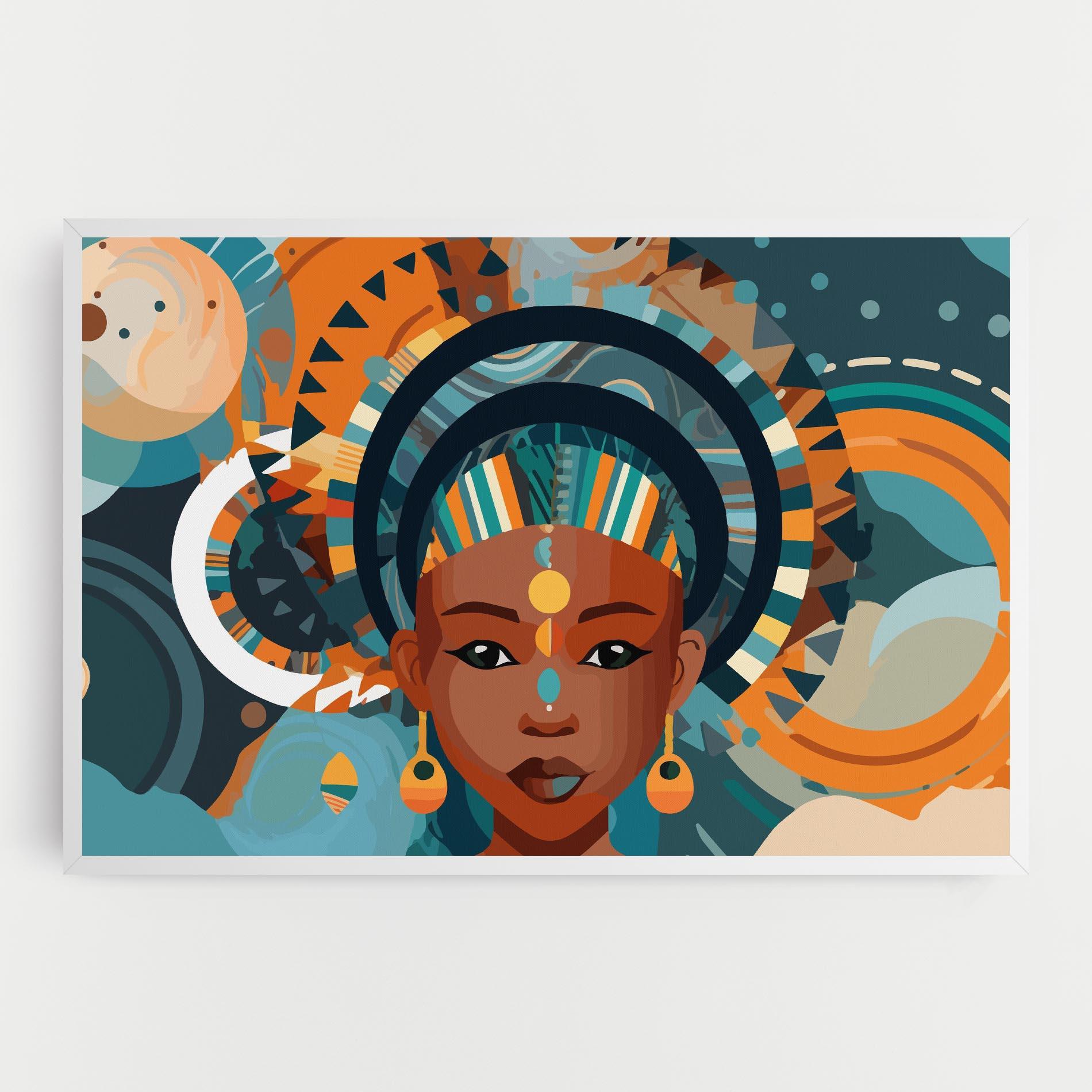Leinwandbild African Colorful Child mockup 0