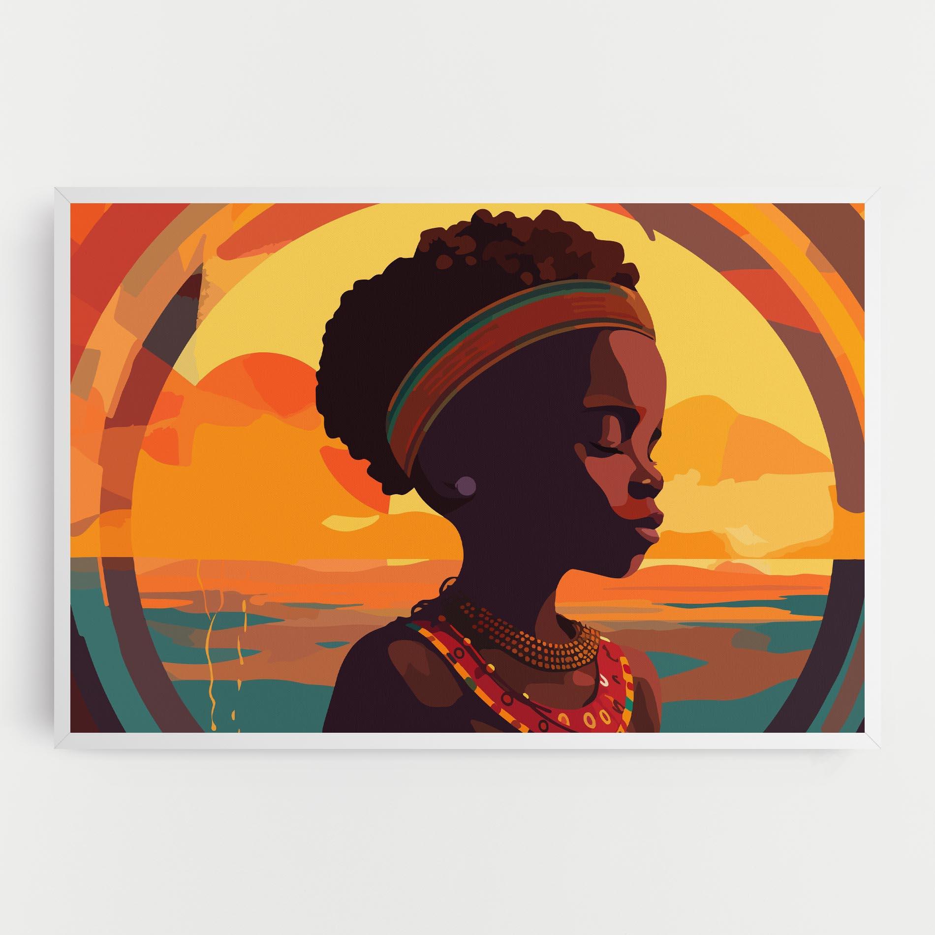 Leinwandbild African Pretty Child mockup 0