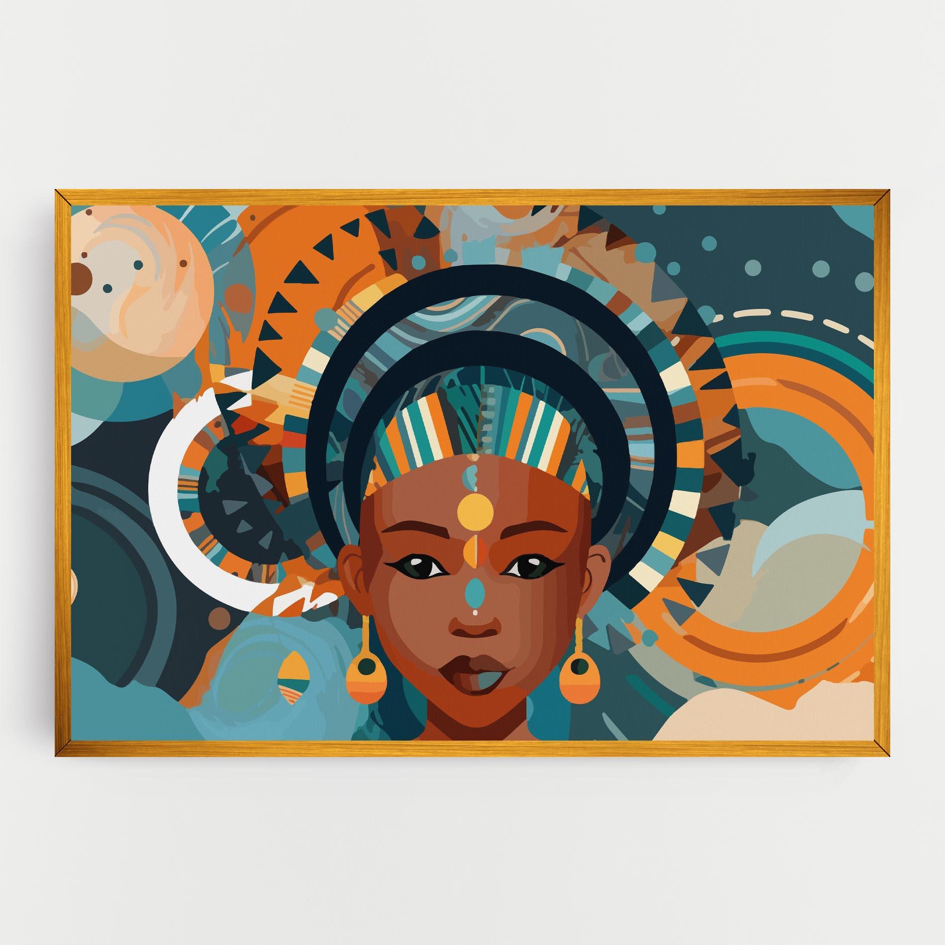 Leinwandbild African Colorful Child mockup 0