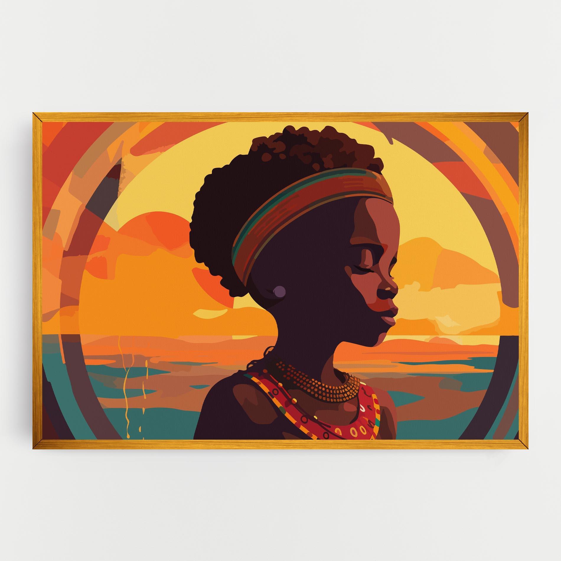 Leinwandbild African Pretty Child mockup 0
