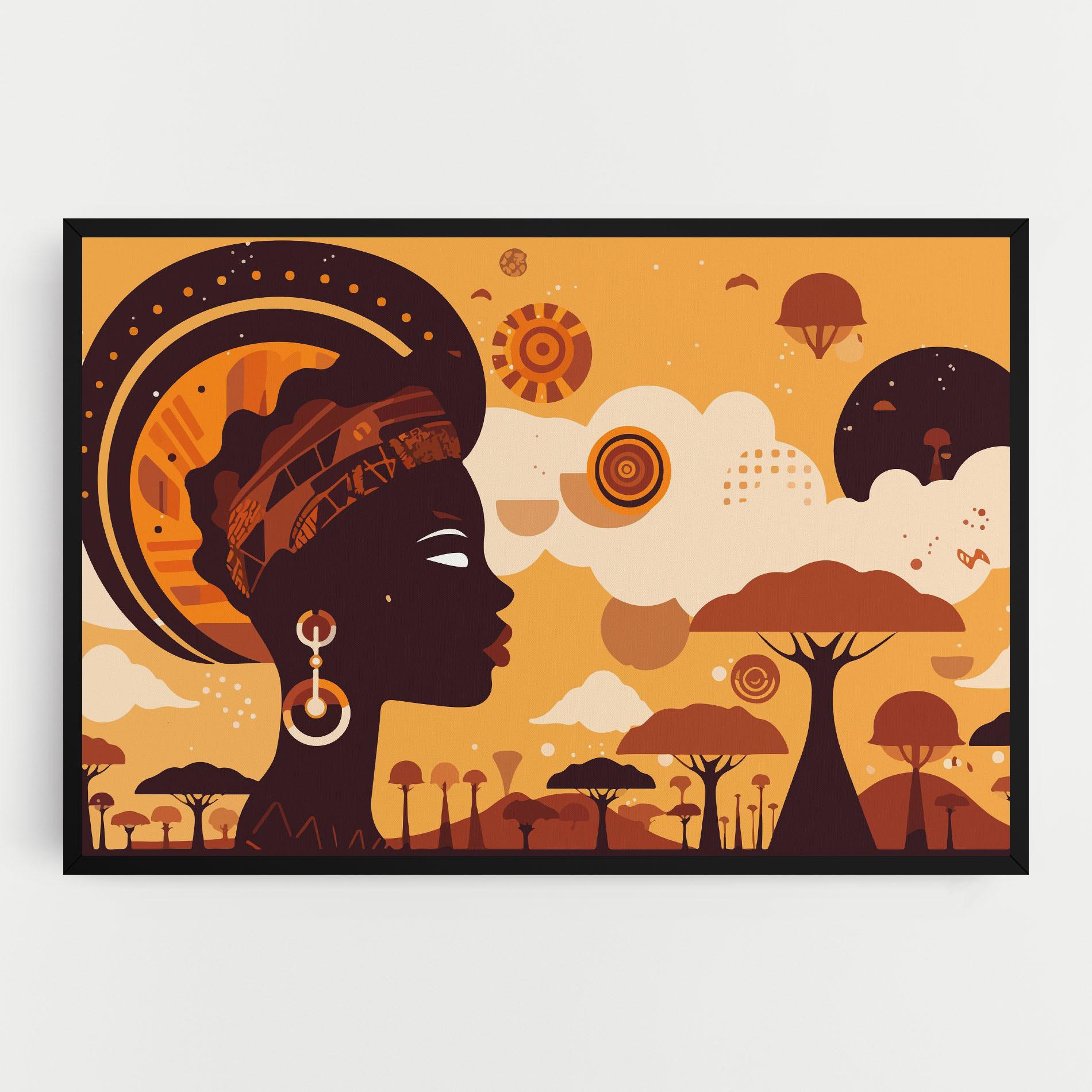 Leinwandbild African Art mockup 0