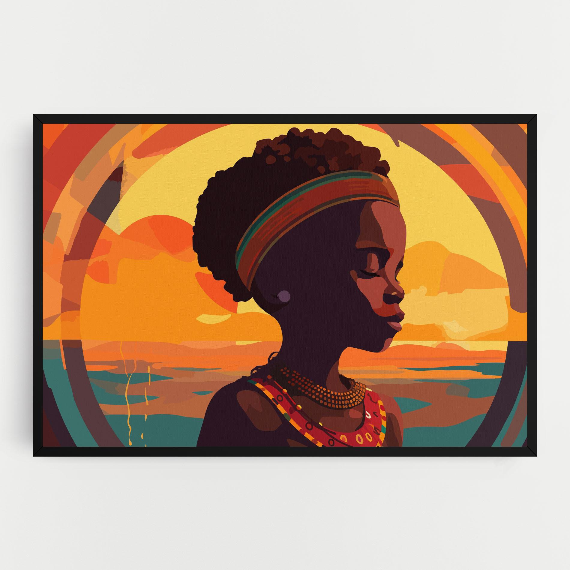 Leinwandbild African Pretty Child mockup 0