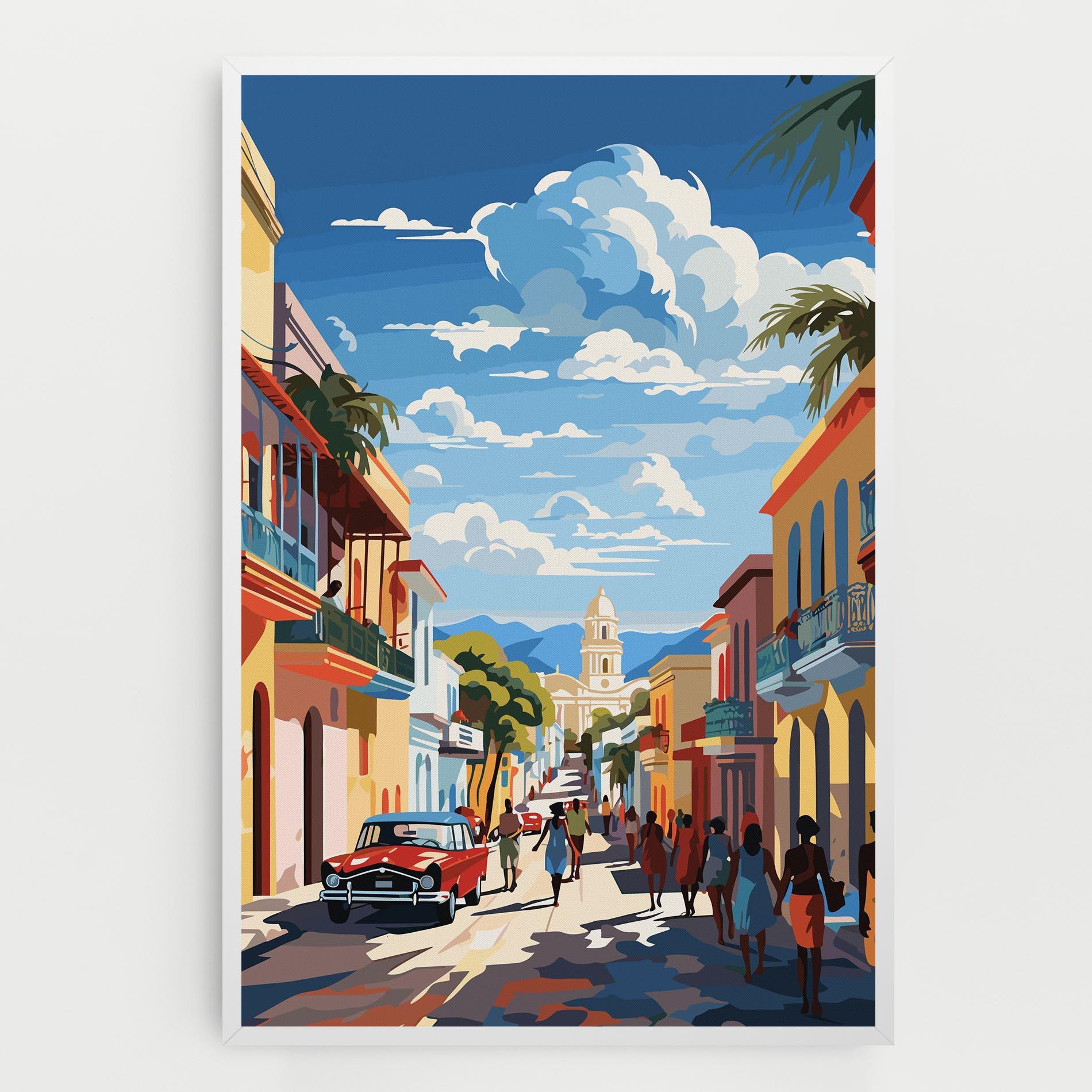 Leinwandbild African Street mockup 0