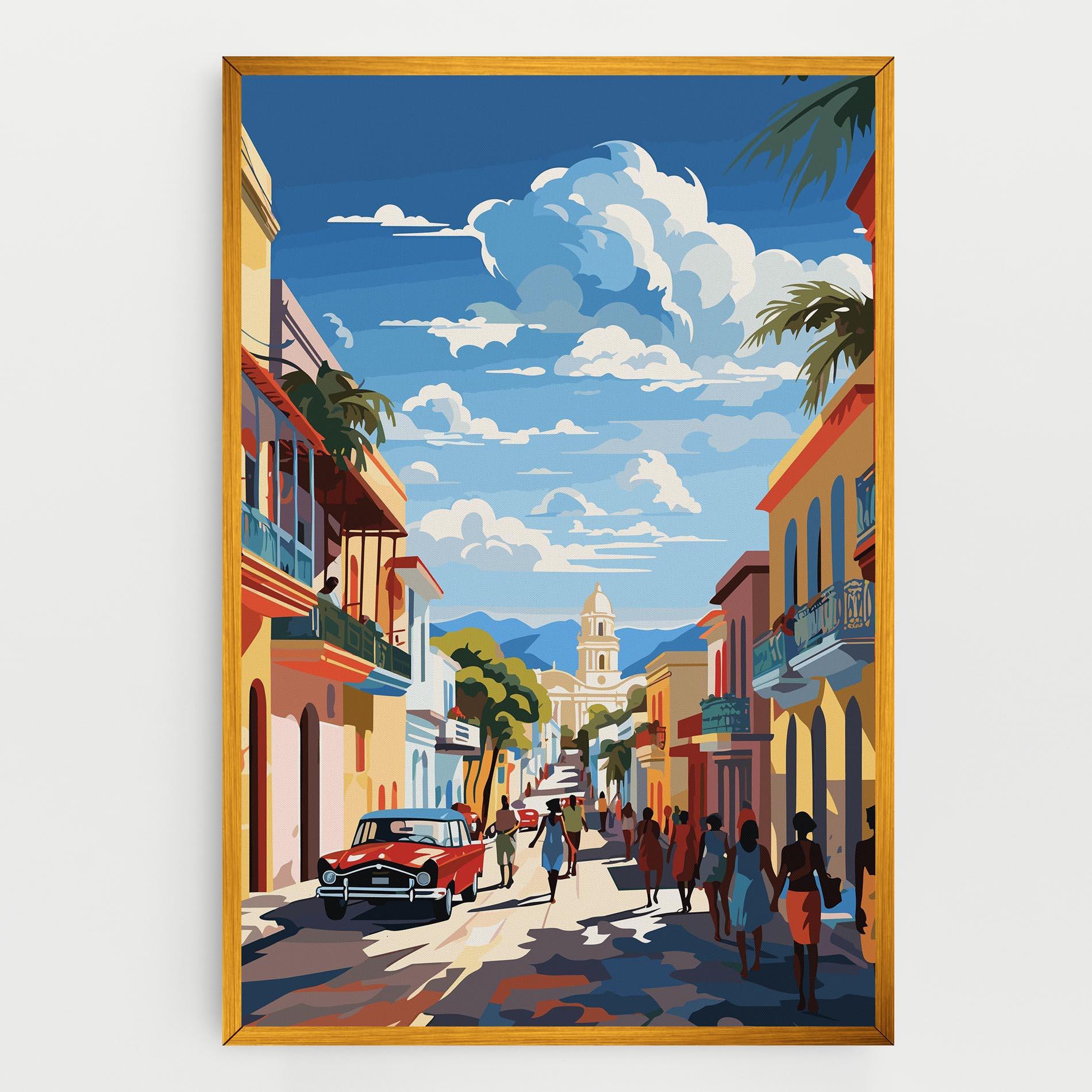 Leinwandbild African Street mockup 0