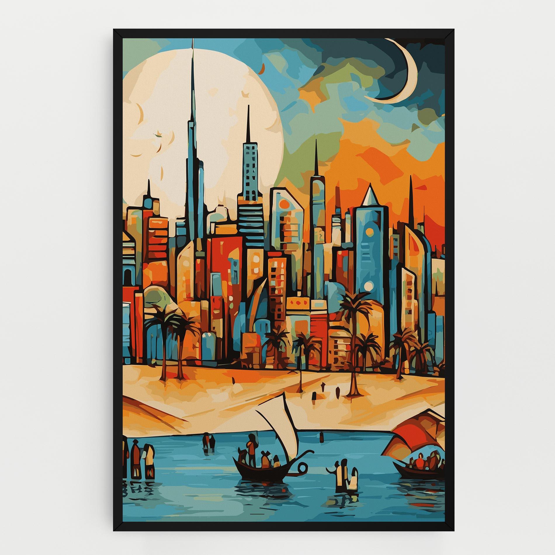 Leinwandbild African Moon mockup 0