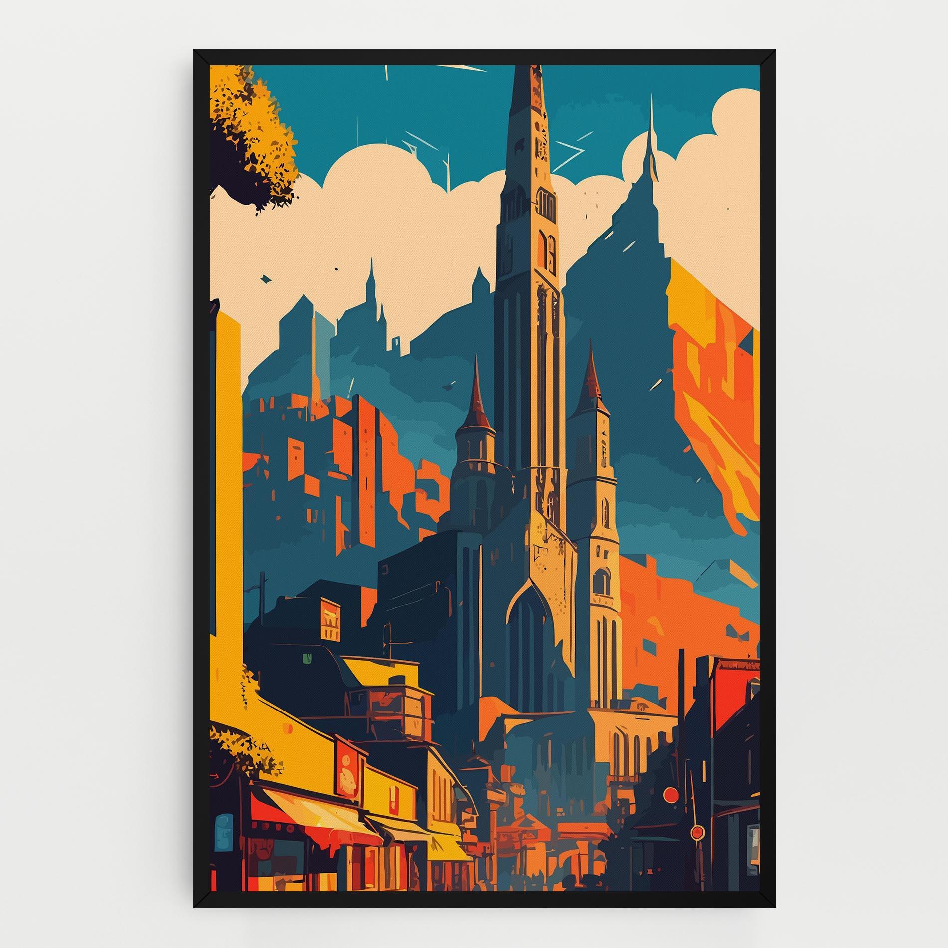 Leinwandbild African Tower mockup 0