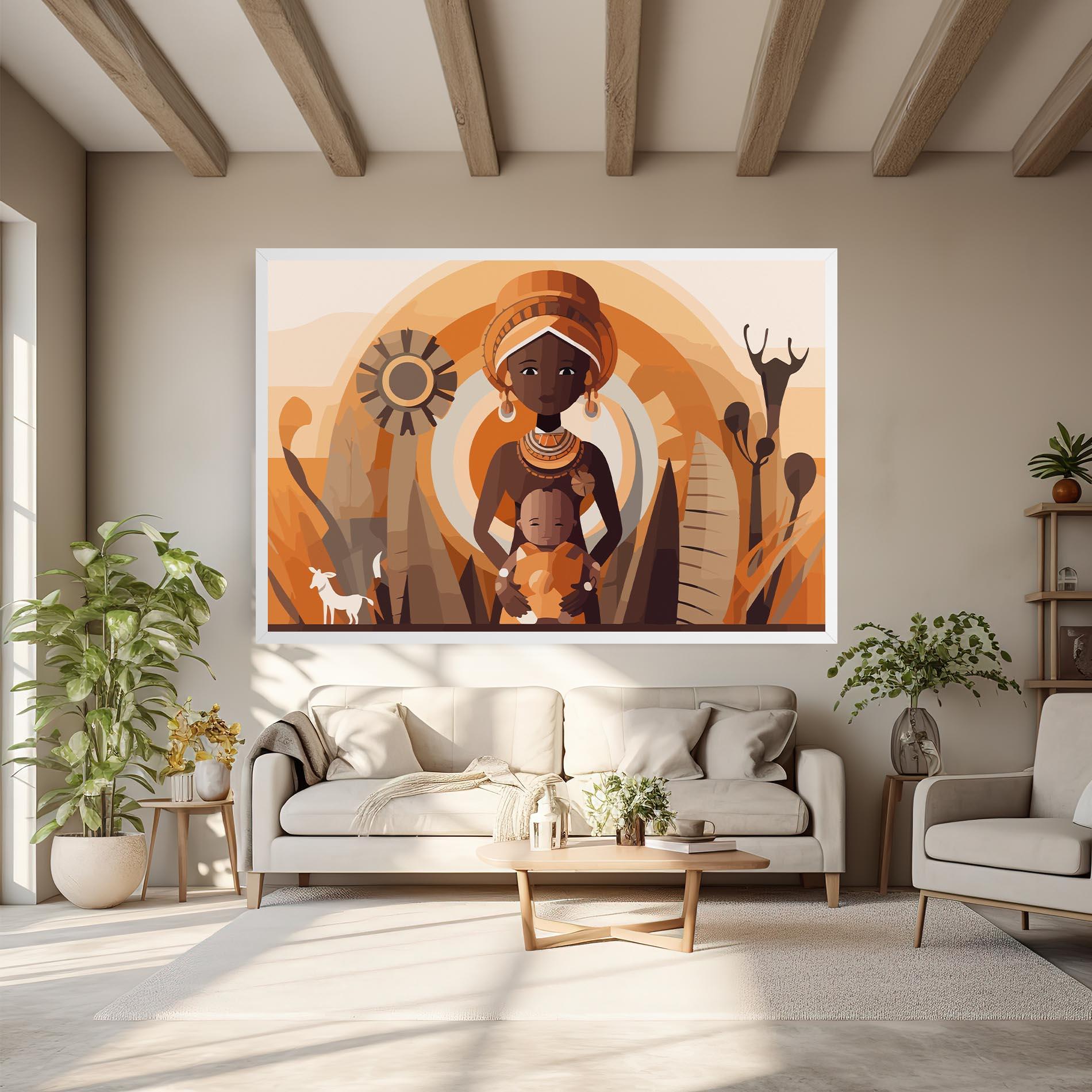 Leinwandbild African Baby mockup 6