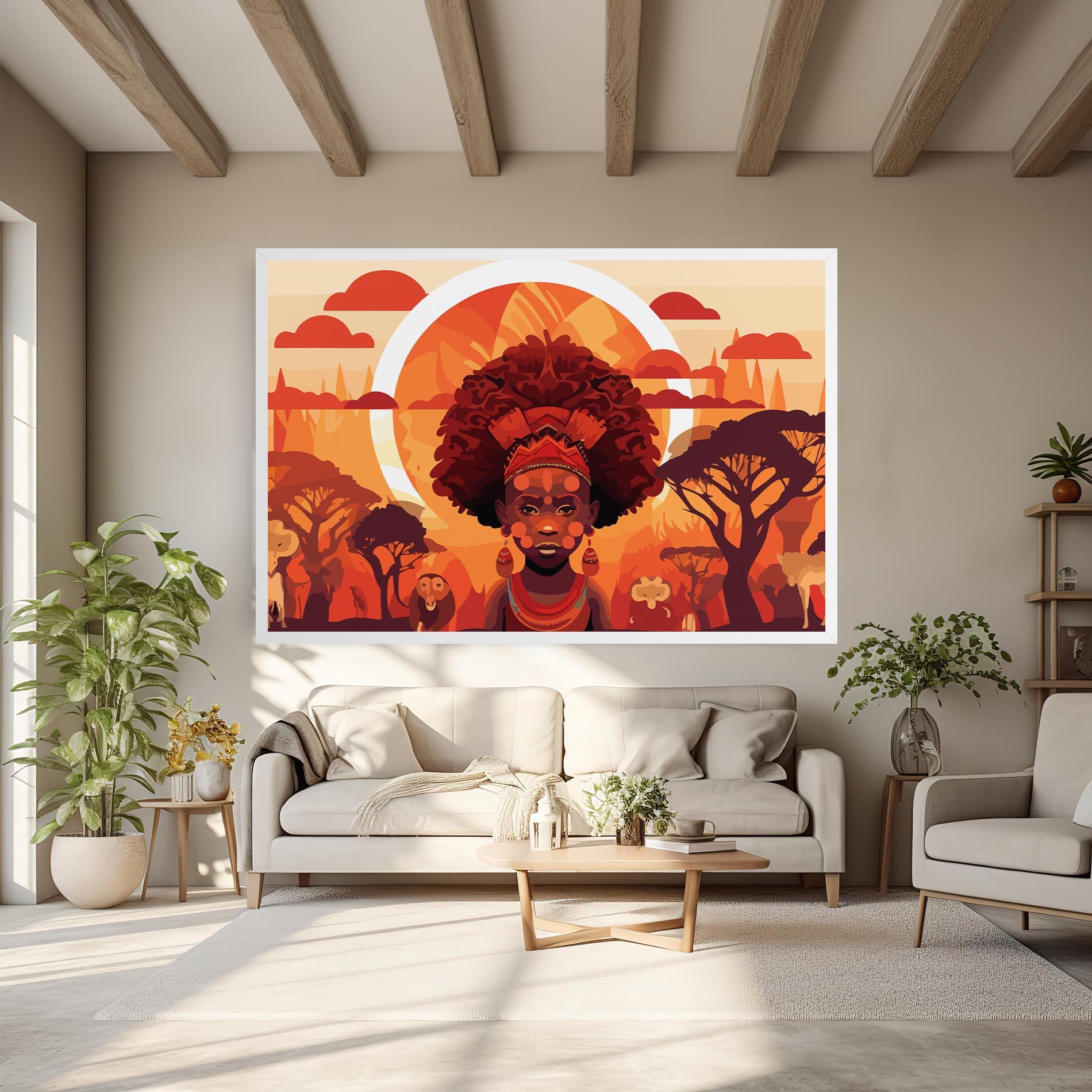 Leinwandbild African Chid mockup 6