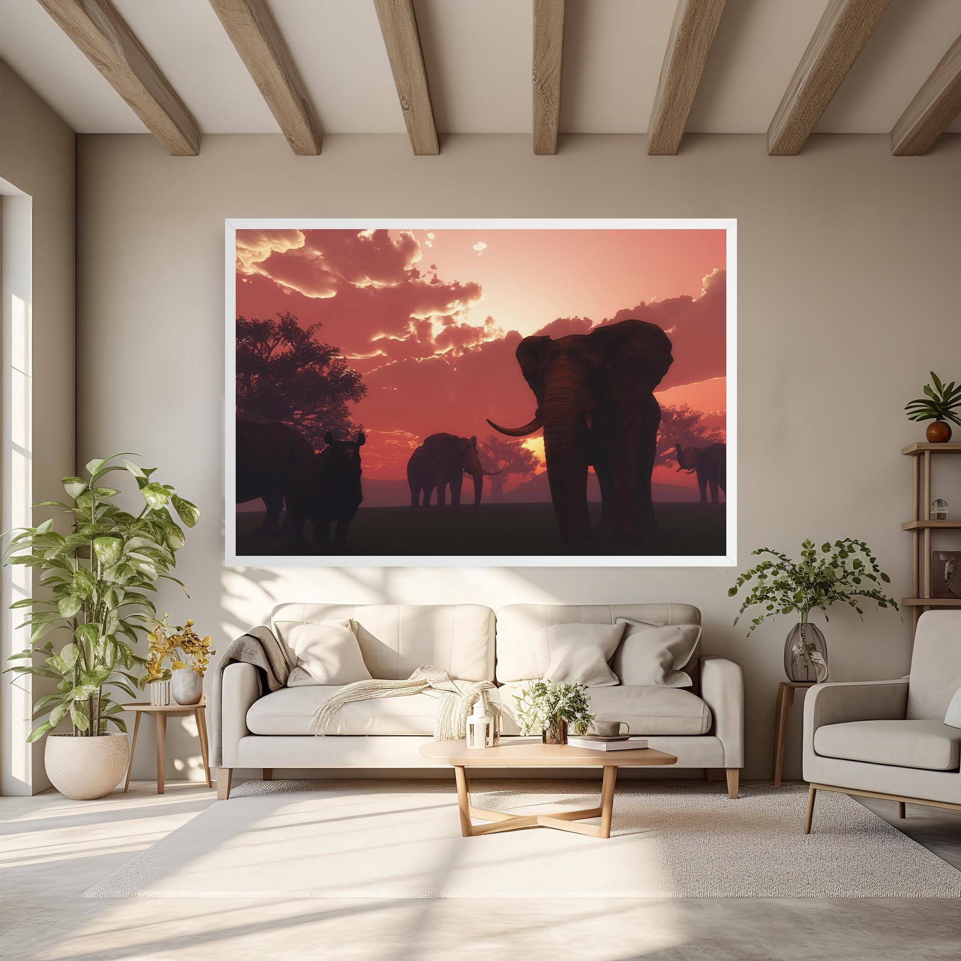 African Elephant View mockup 6