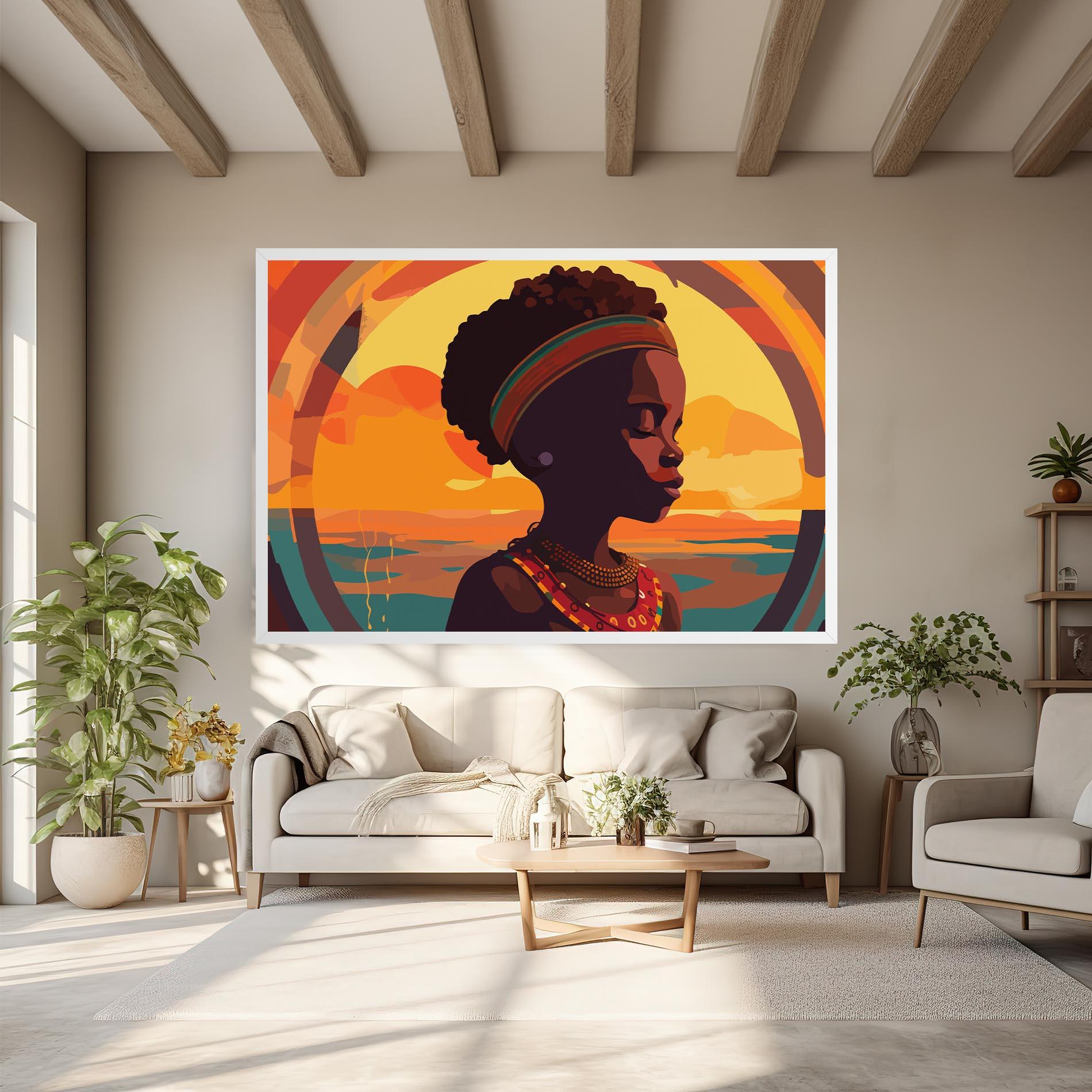 Leinwandbild African Pretty Child mockup 6