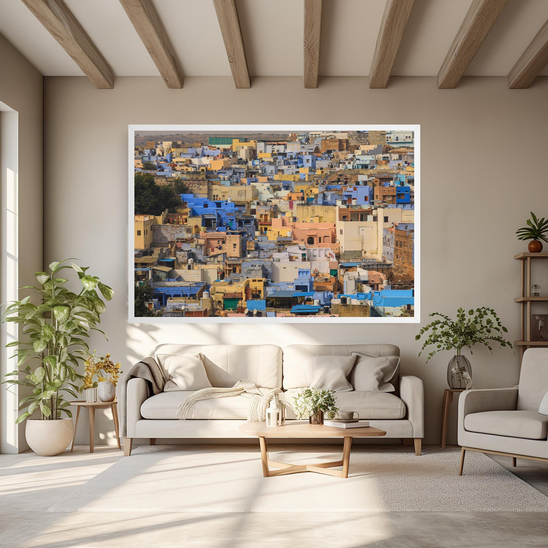 Leinwandbild Rajasthan View India mockup 6