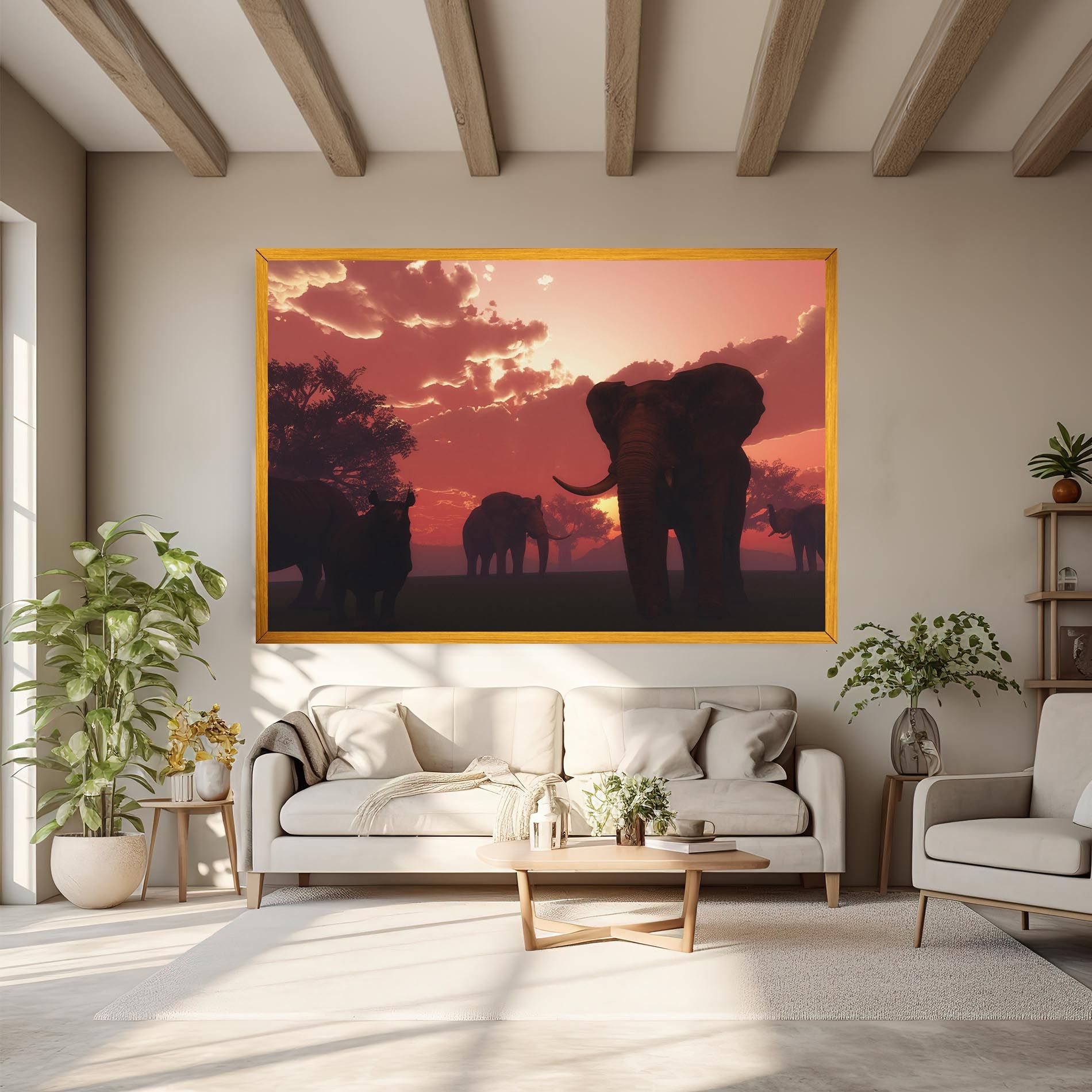 African Elephant View mockup 6