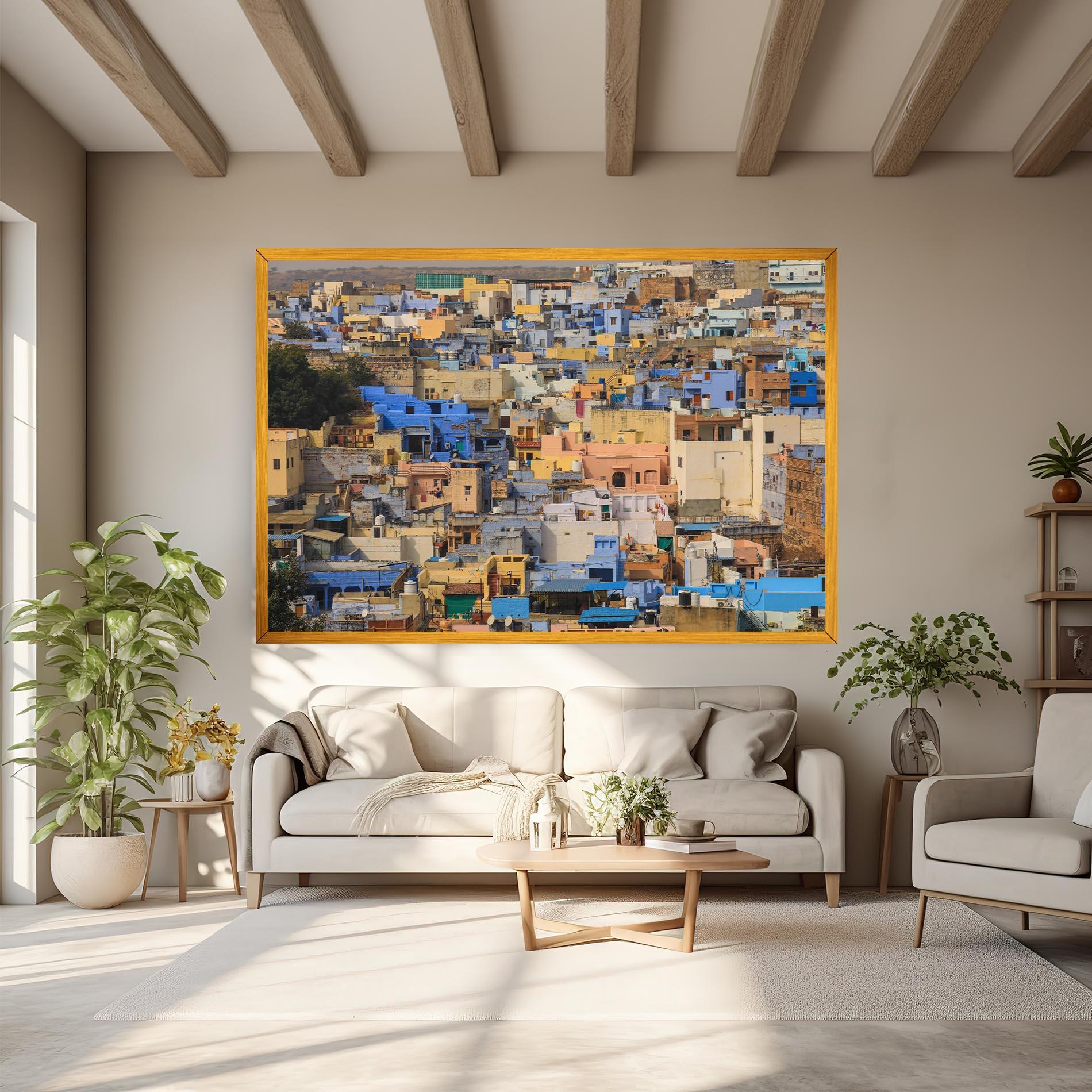 Leinwandbild Rajasthan View India mockup 6