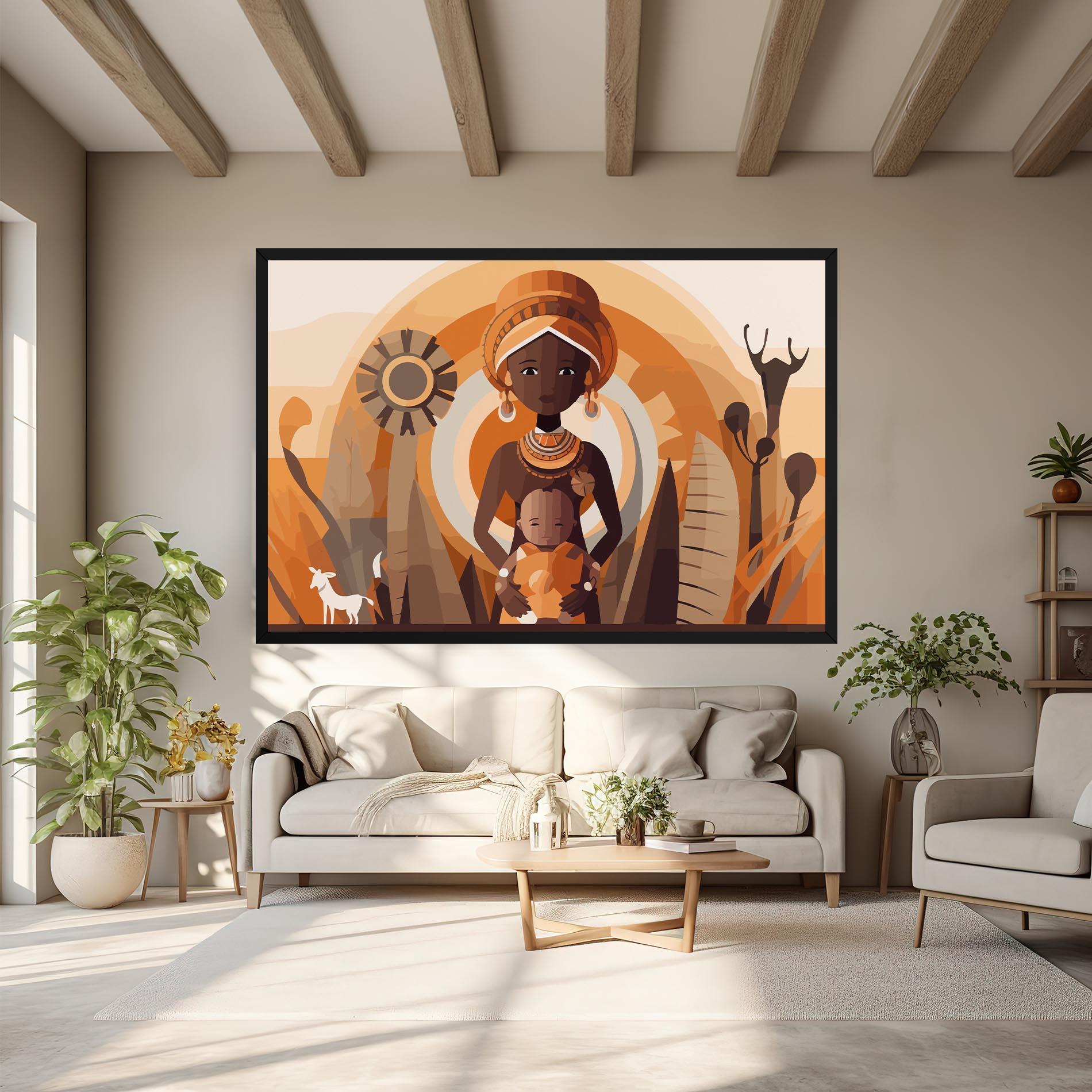 Leinwandbild African Baby mockup 6