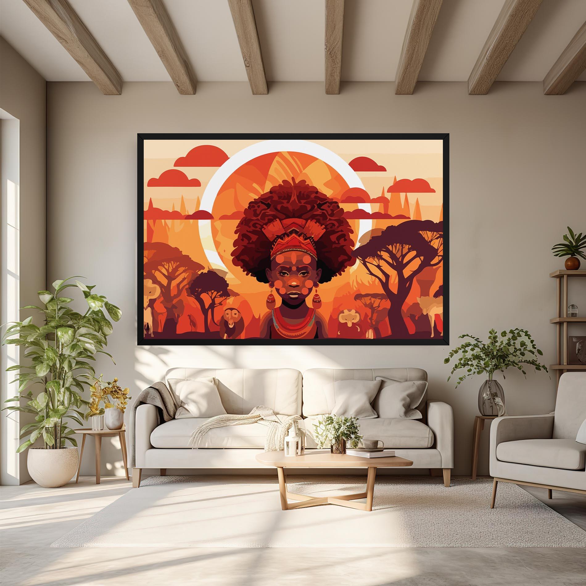 Leinwandbild African Chid mockup 6
