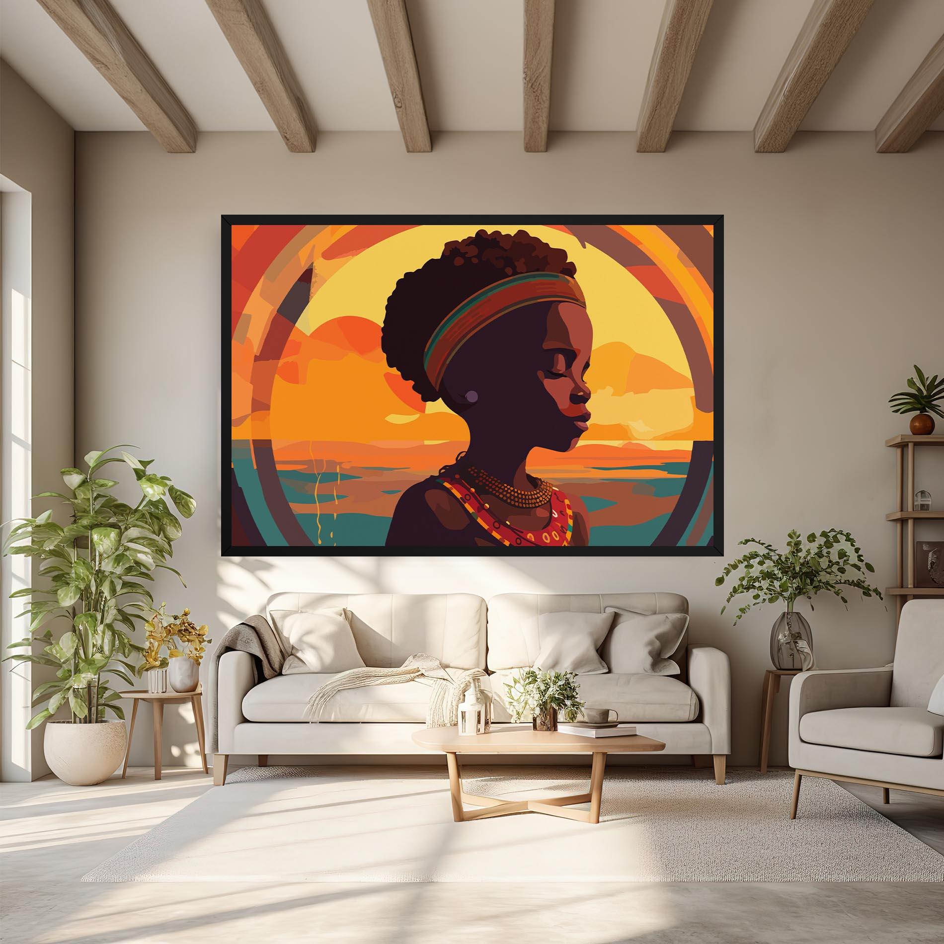 Leinwandbild African Pretty Child mockup 6