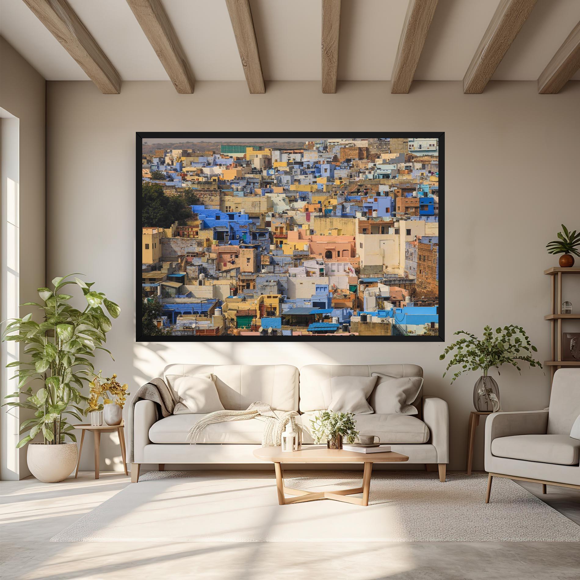 Leinwandbild Rajasthan View India mockup 6