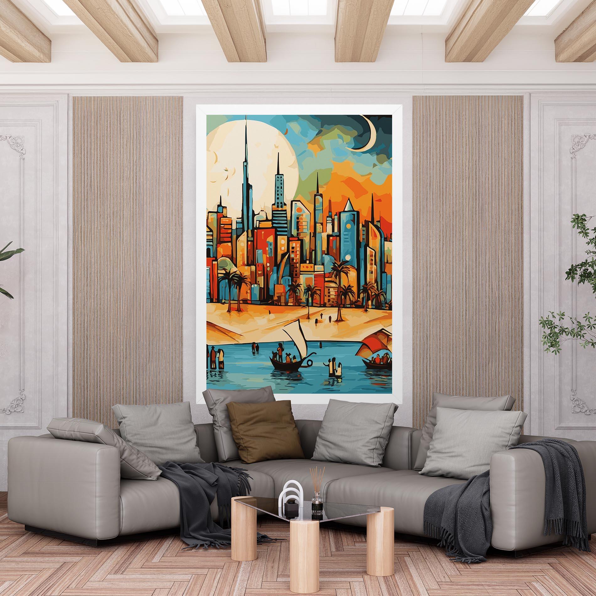 Leinwandbild African Moon mockup 6