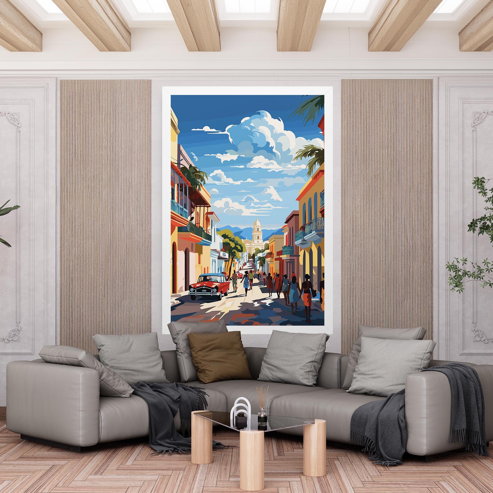 Leinwandbild African Street mockup 6