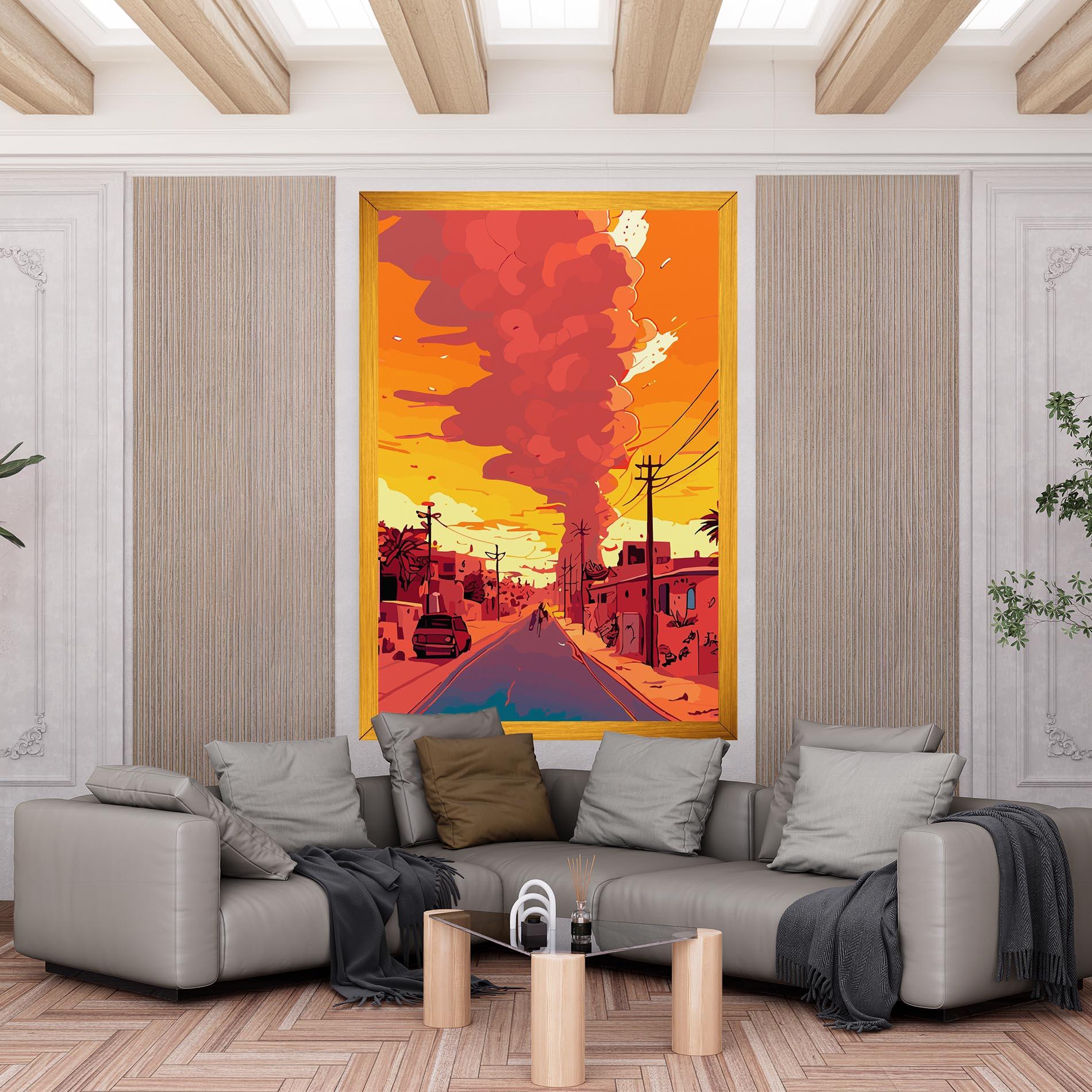 Leinwandbild African Smoke mockup 6