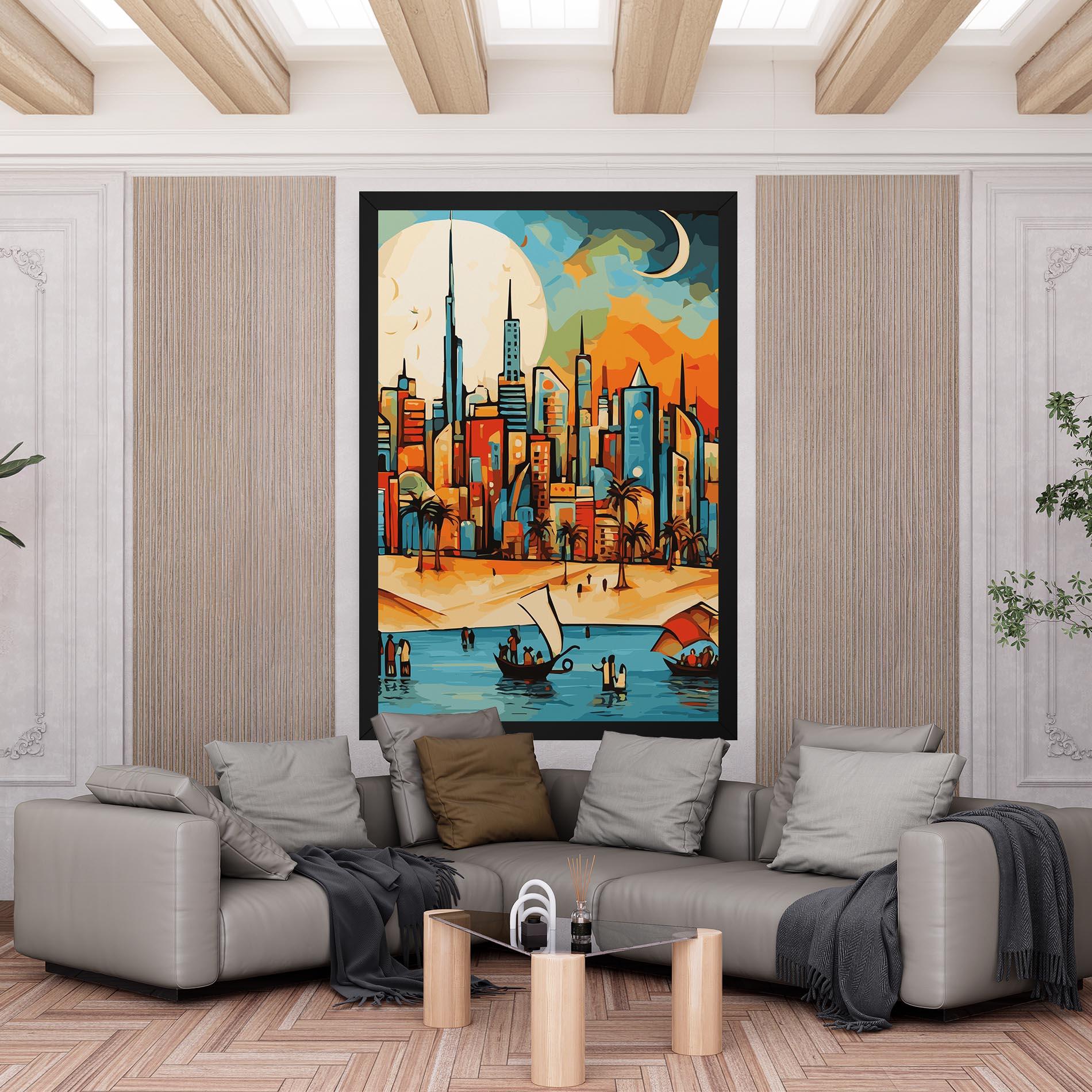 Leinwandbild African Moon mockup 6