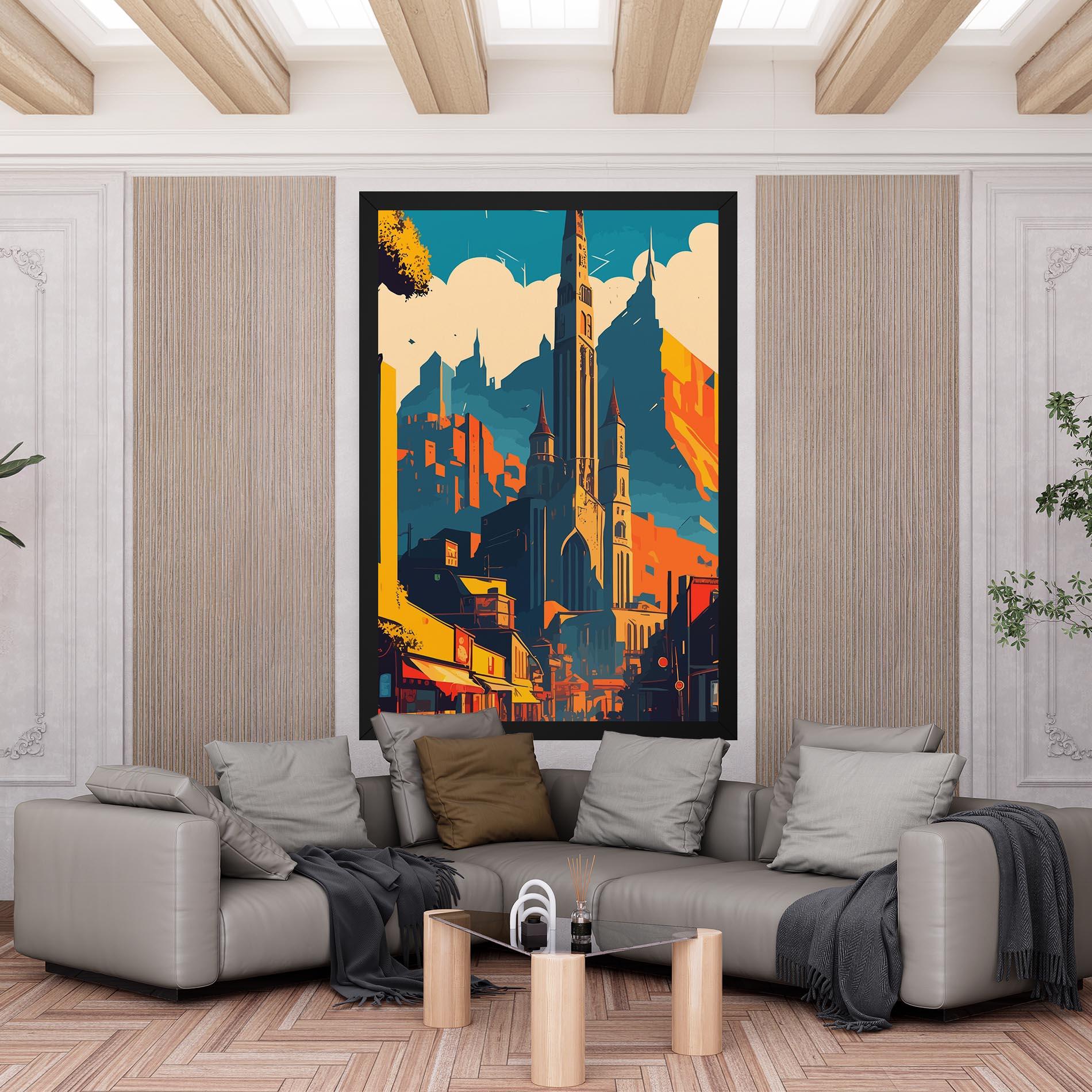 Leinwandbild African Tower mockup 6