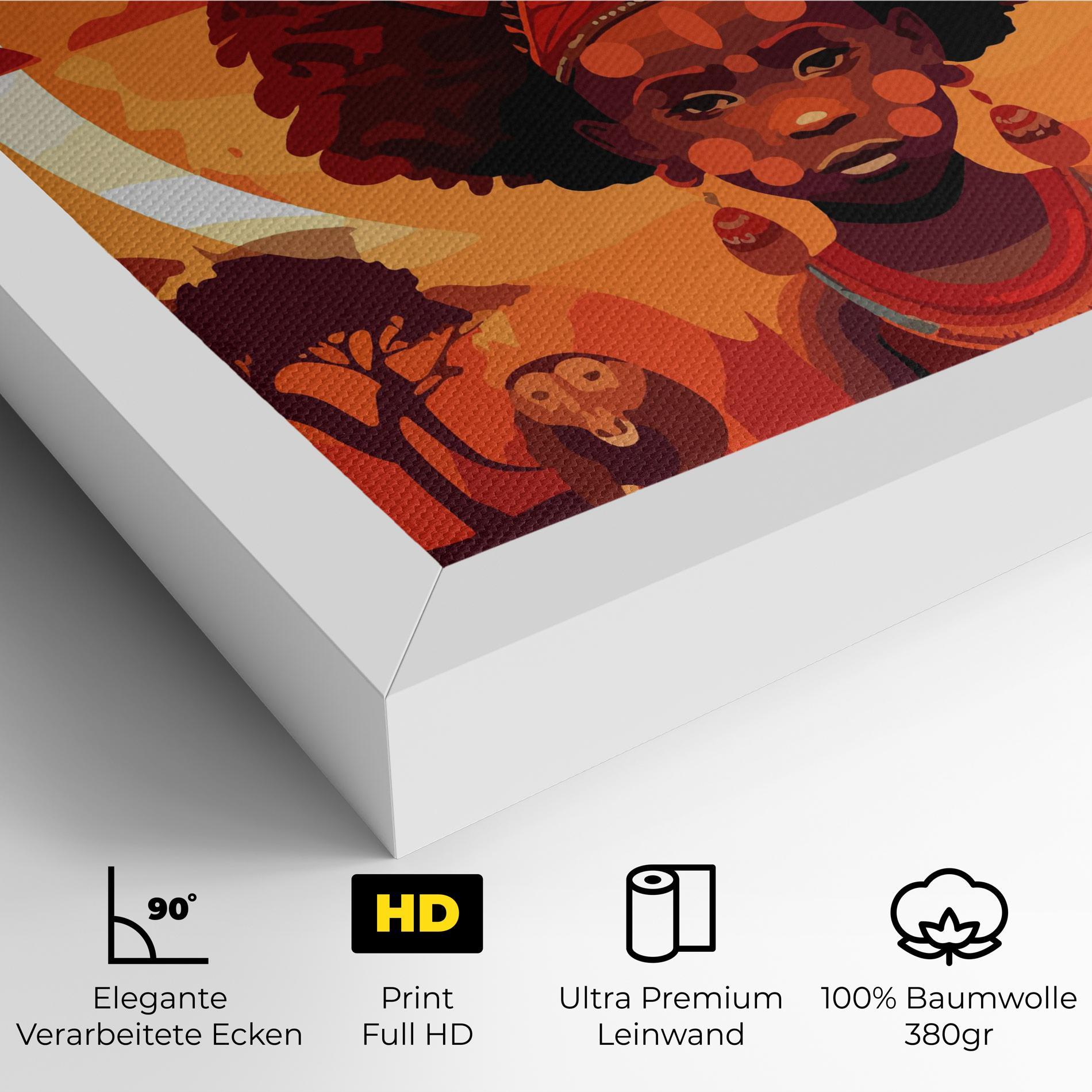 Leinwandbild African Chid mockup 4